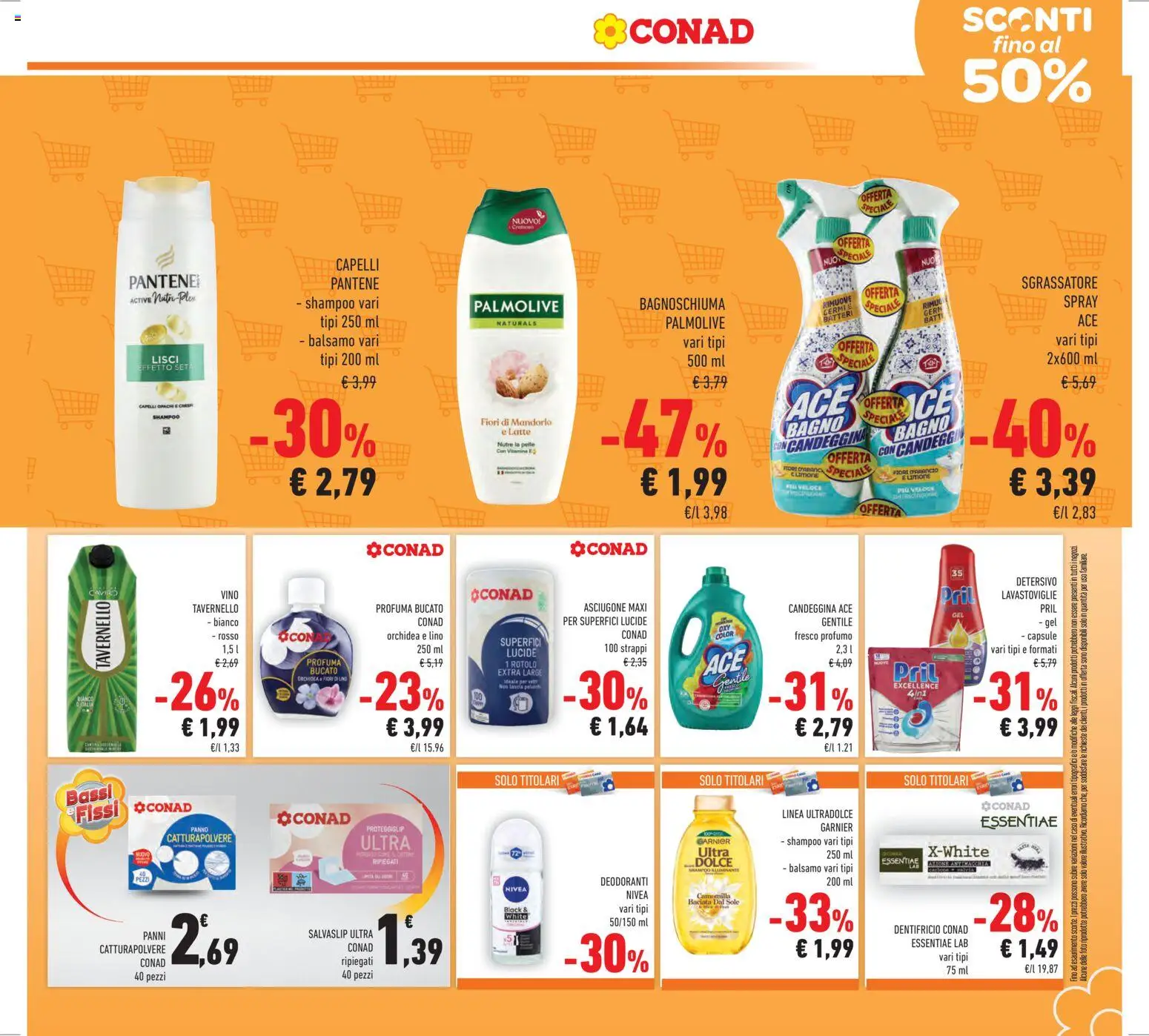 Volantino Conad del 14.01.2026 | Pagina: 13 | Prodotti: Shampoo, Latte, Limone, Vino
