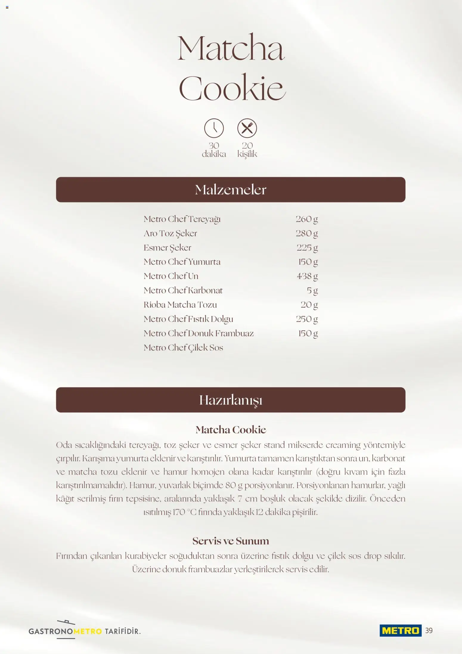 Metro - Pastacılık Kataloğu - 06.04.2026 tarihinden itibaren geçerlidir | Sayfa: 39 | Ürünler: Frambuaz, Tereyağı, Çilek, Toz şeker