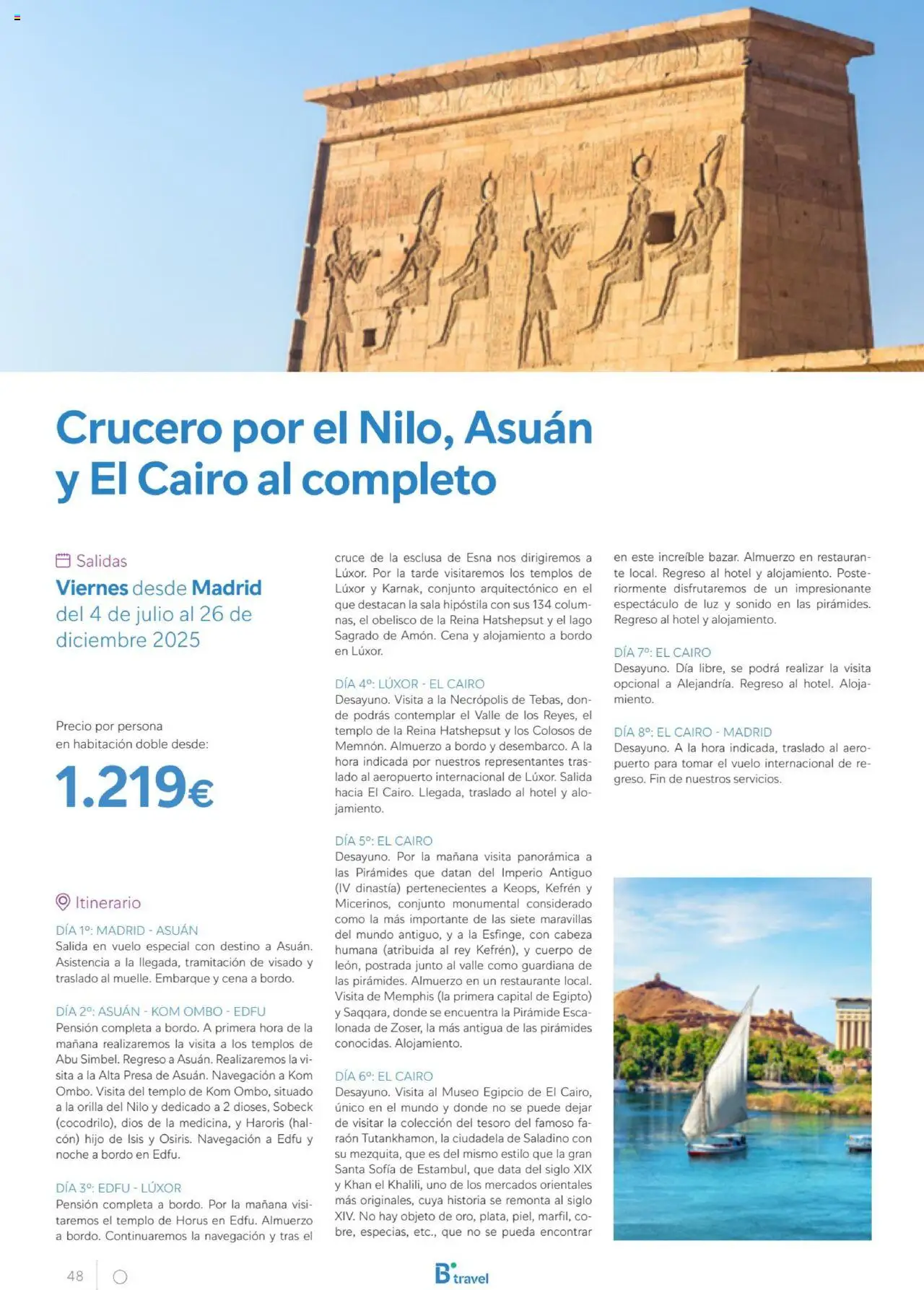 B the travel brand Egipto │ válido desde el 01.07.2025 | Página: 48