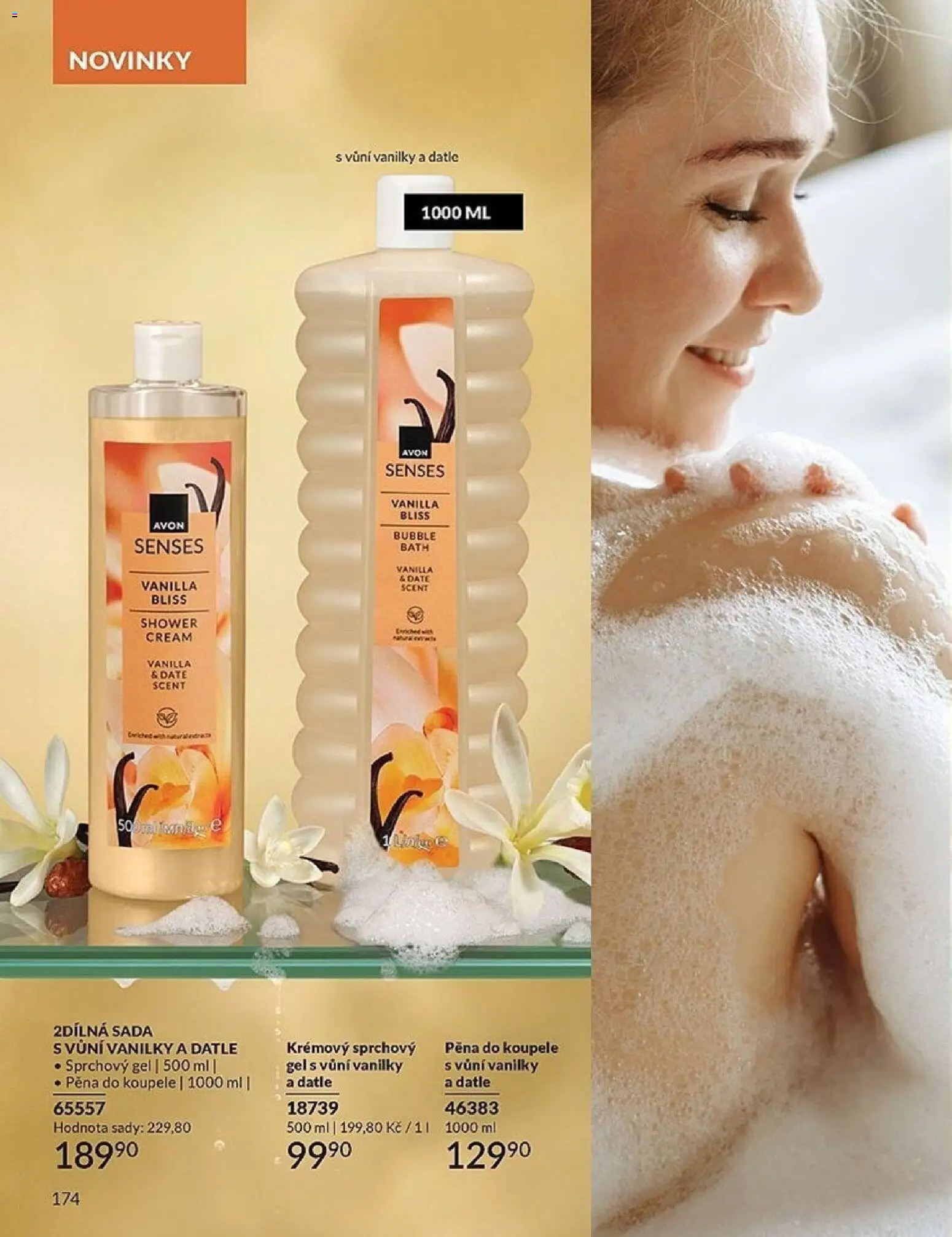 Avon katalog 2/2026 od 01.02.2026 | Strana: 174 | Produkty: Sprchový gel, Pěna do koupele, Datle