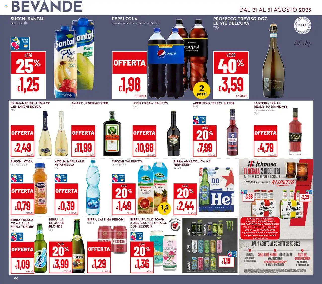 Volantino Pan del 21.08.2025 | Pagina: 22 | Prodotti: Zucchero, Pera, Arancia, Aperitivo