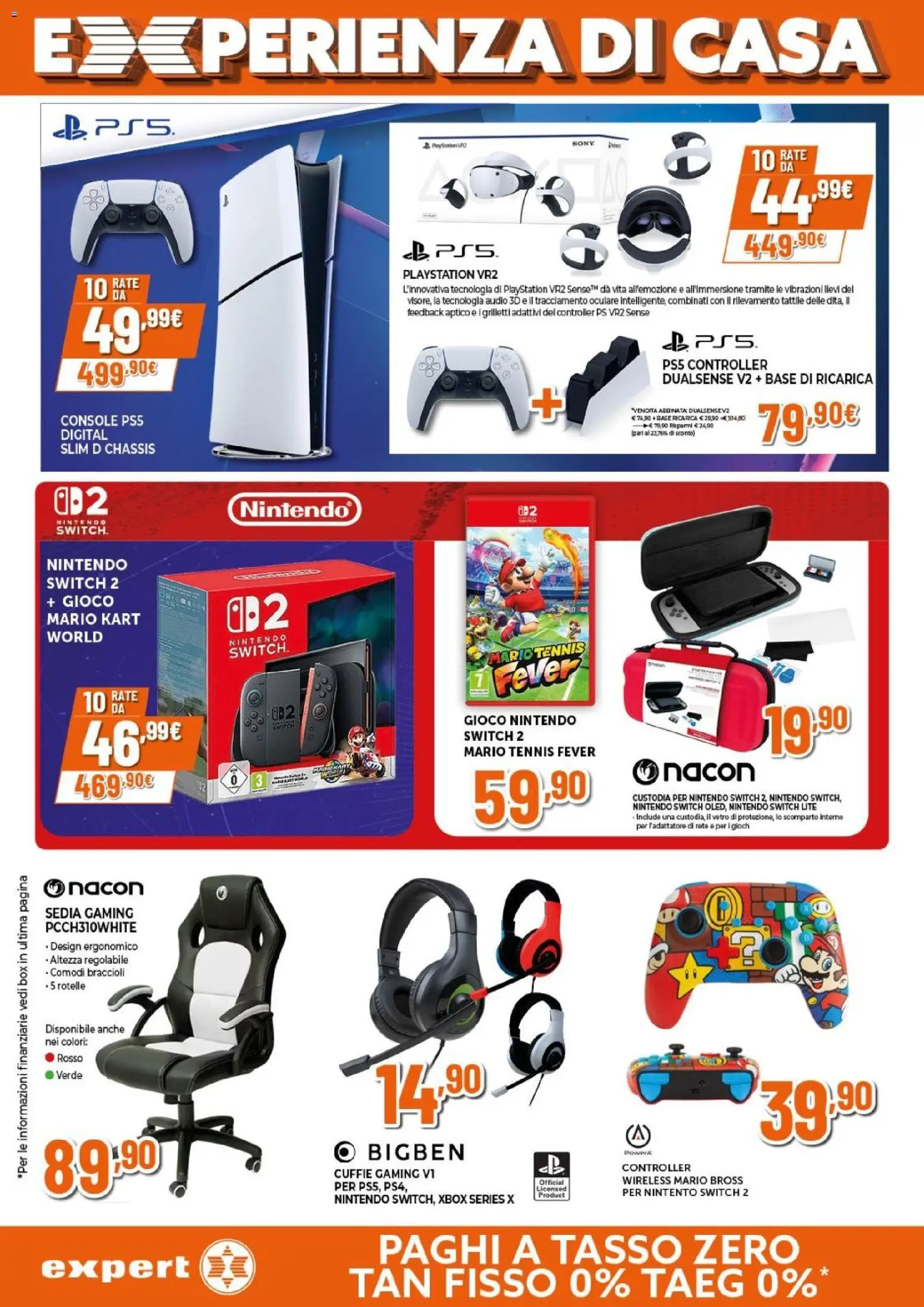 Volantino Expert del 09.04.2026 | Pagina: 8 | Prodotti: Audio, Cuffie, Playstation, Sedia