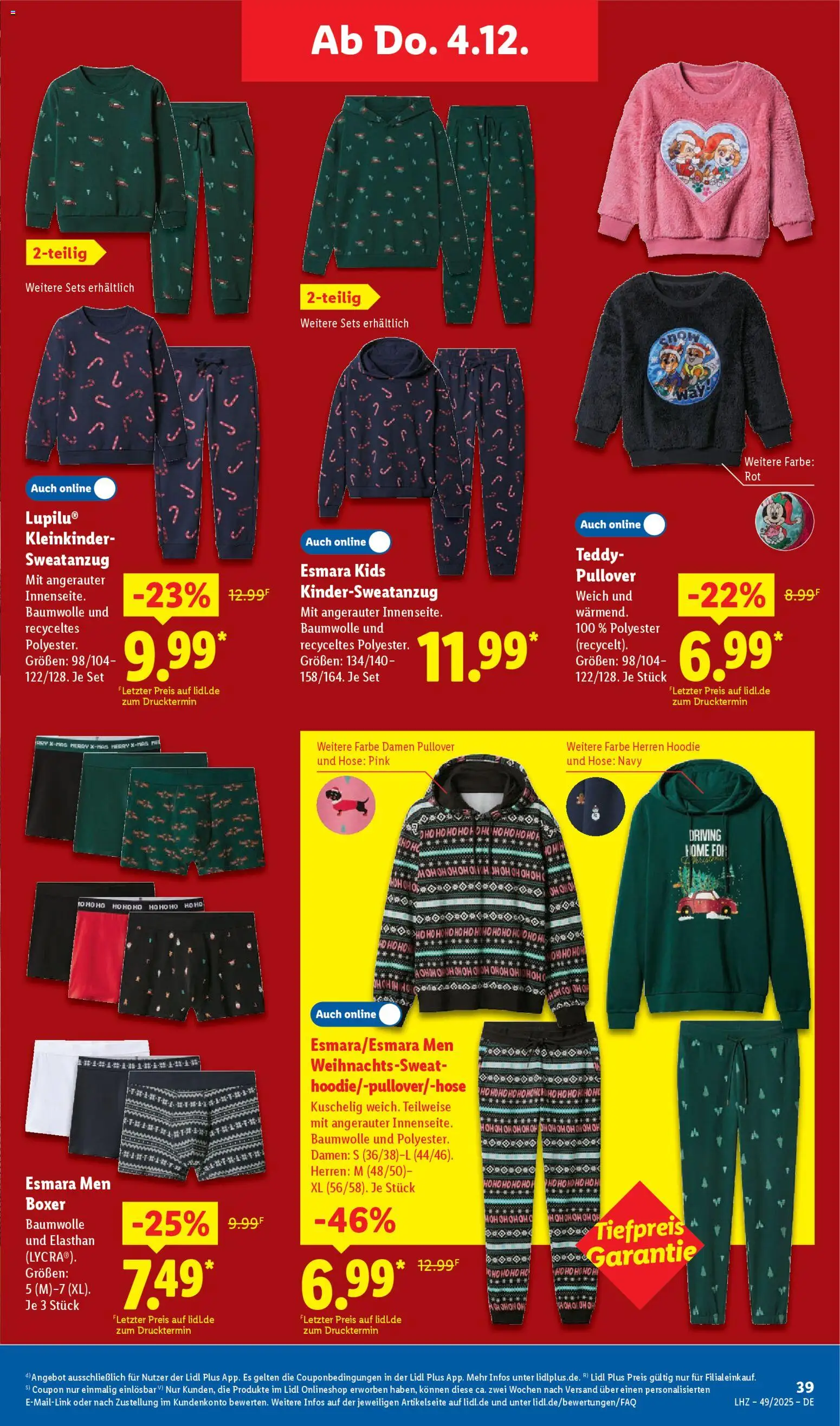 Lidl Prospekt Bremerhaven-Mitte-Nord – gültig ab 01.12.2025 | Seite: 59 | Produkte: Hoodie, Pullover, Hose, Boxer