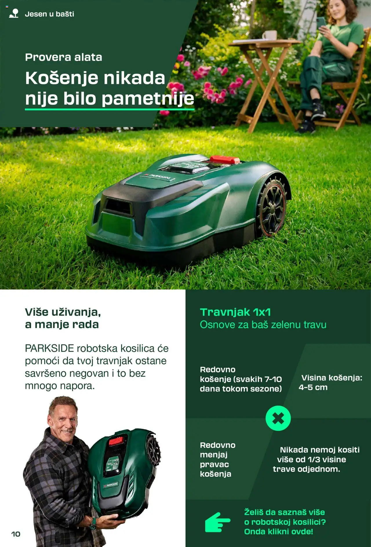 Lidl katalog - važi od 03.09.2025 | Strana: 10 | Proizvode: Parkside, Kosilica