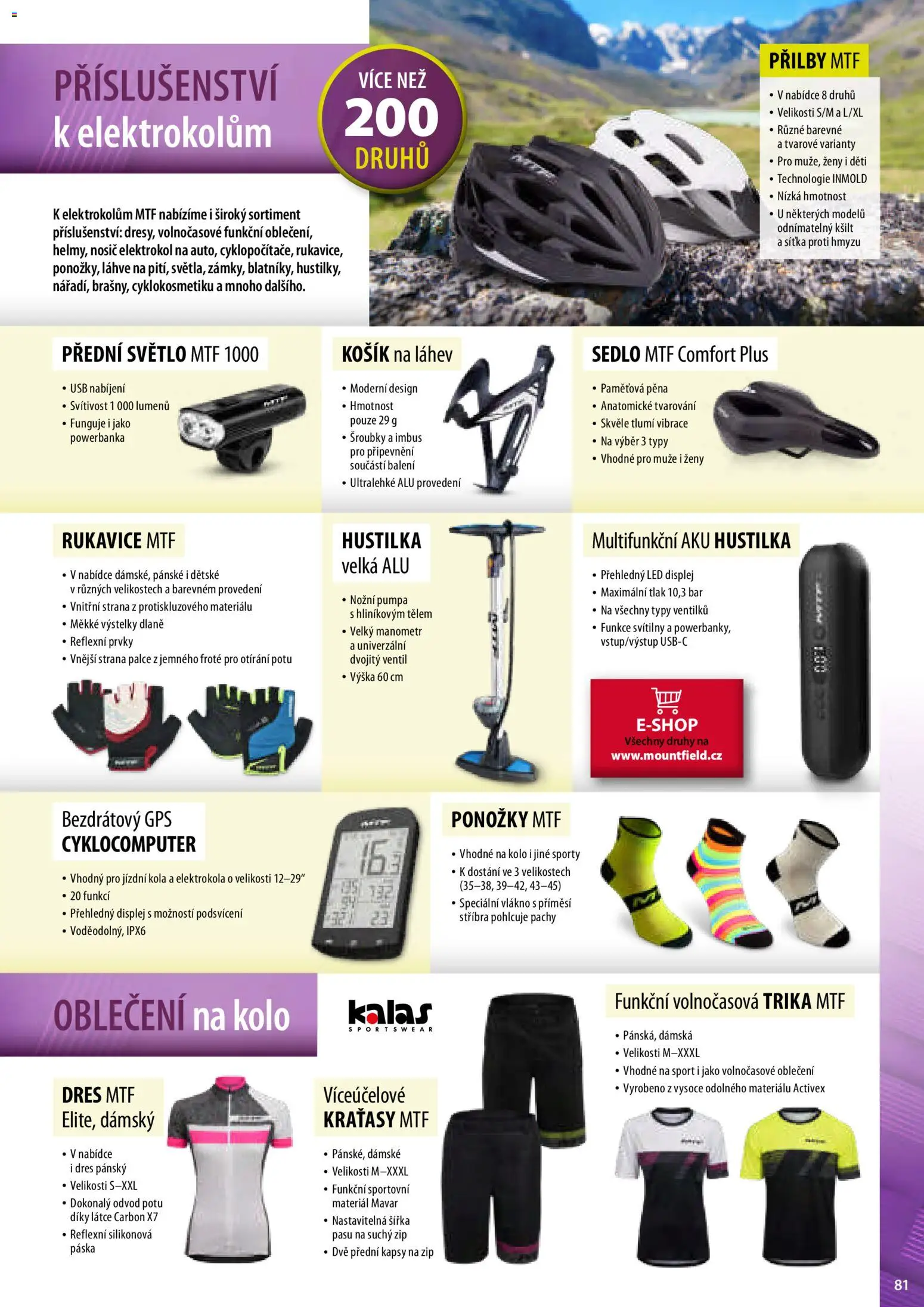 Mountfield katalog od 02.04.2026 | Strana: 81 | Produkty: Kraťasy, USB, Lahve, Oblečení