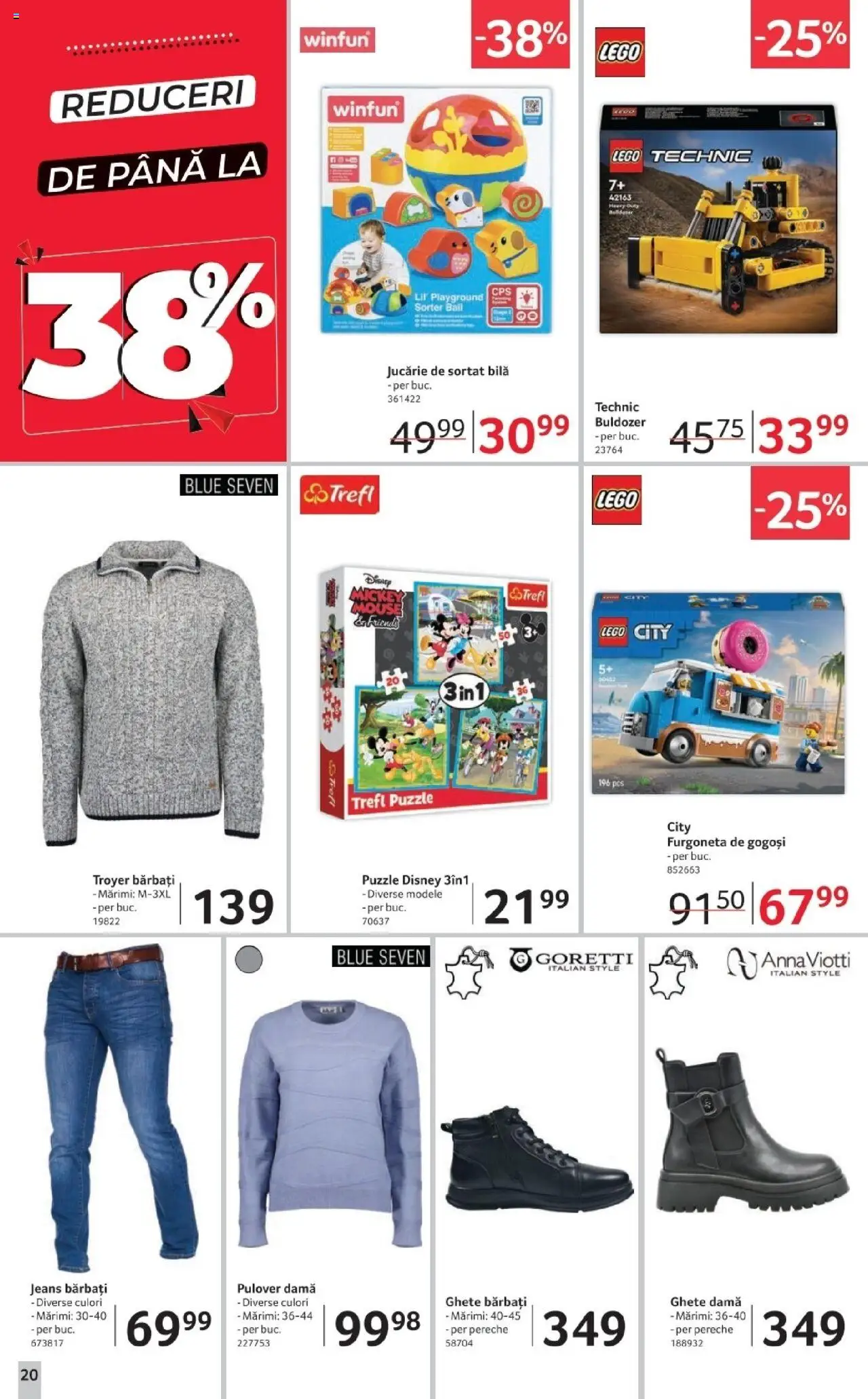 Noul catalog Selgros – valabil de la 17.10.2025 | Pagină: 20 | Produse: Delgeç, Gogoși, Pulover, Ghete