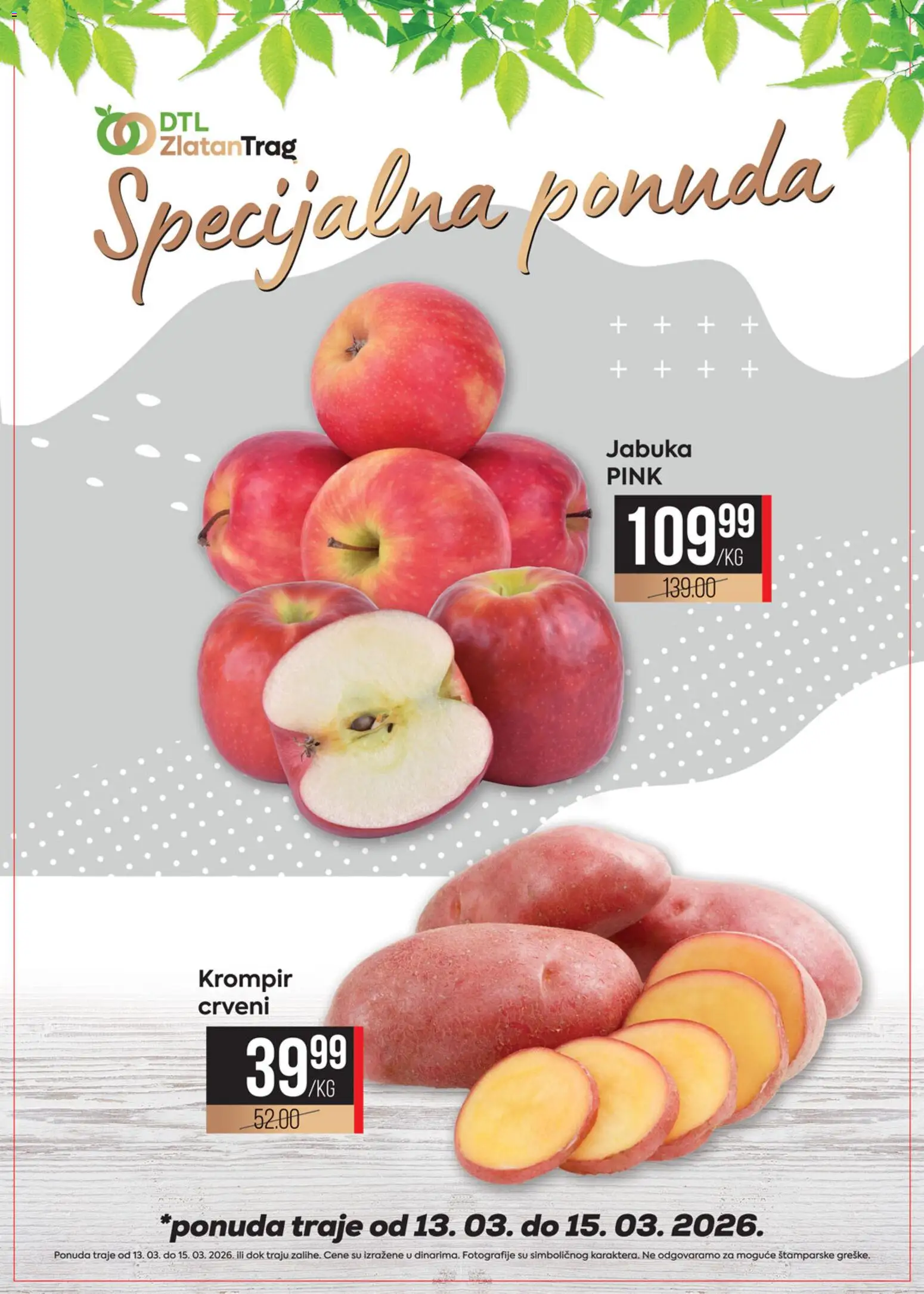 Zlatan Trag katalog - važi od 13.03.2026 | Strana: 1 | Proizvode: Krompir