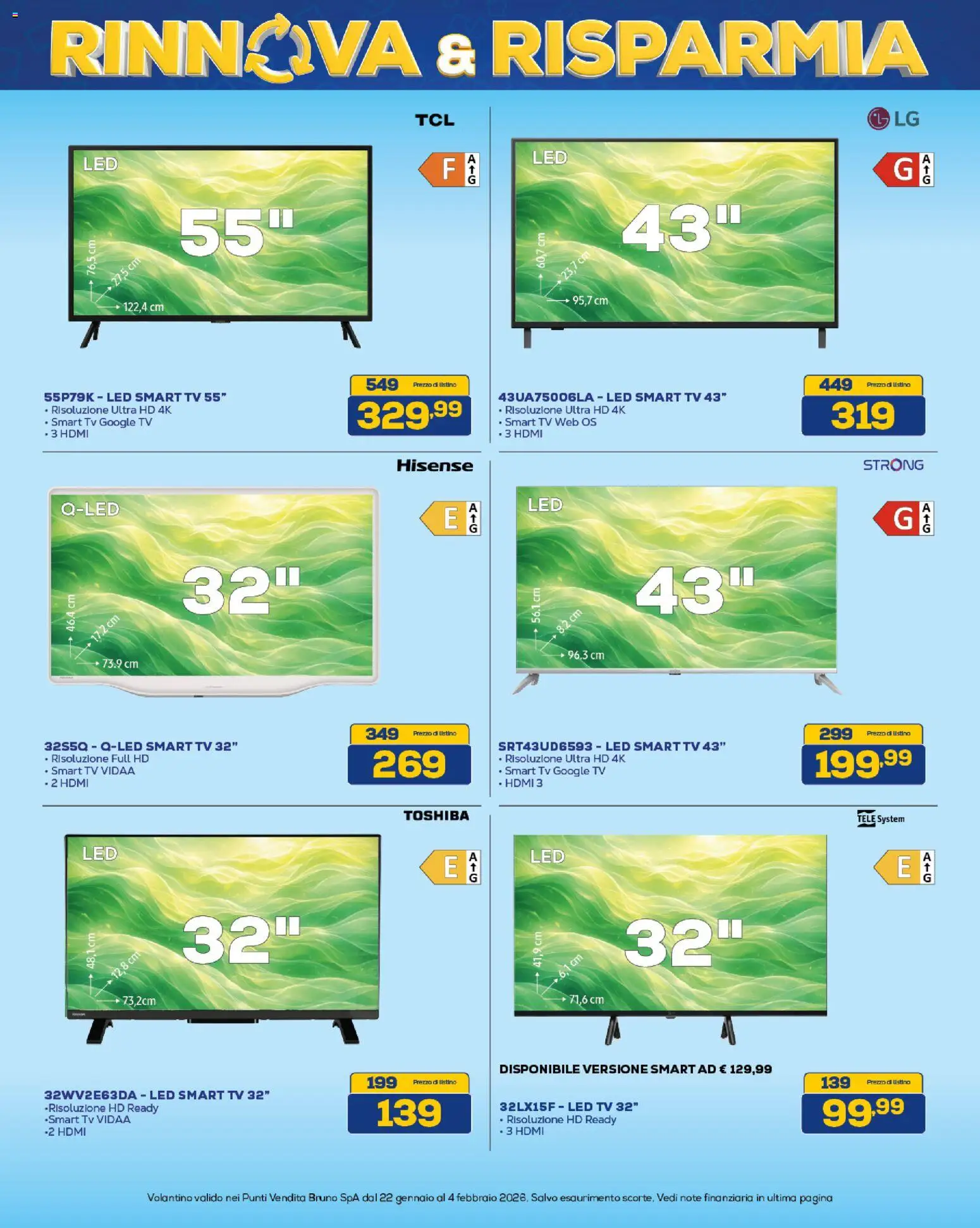 Volantino Euronics del 22.01.2026 | Pagina: 25 | Prodotti: smart TV, TV