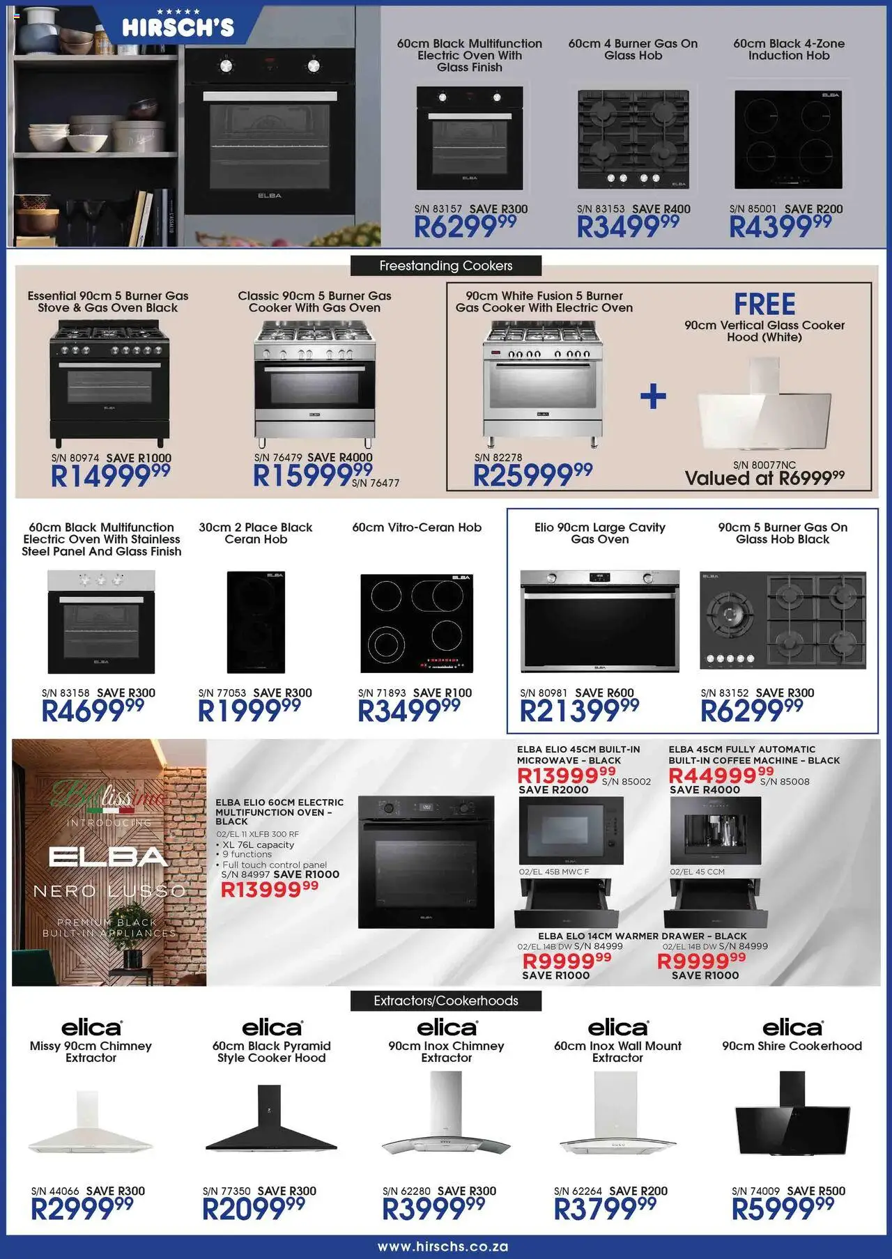 Hirsch's Specials │ valid from 24.06.2025 | Page: 29 | Products: Hob, Stove, Hood, Coffee