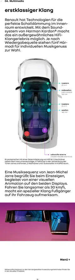 Renault Scenic E-Tech ab 15.01.2026 gültig | Seite: 15 | Produkte: Hifi, Lautsprecher