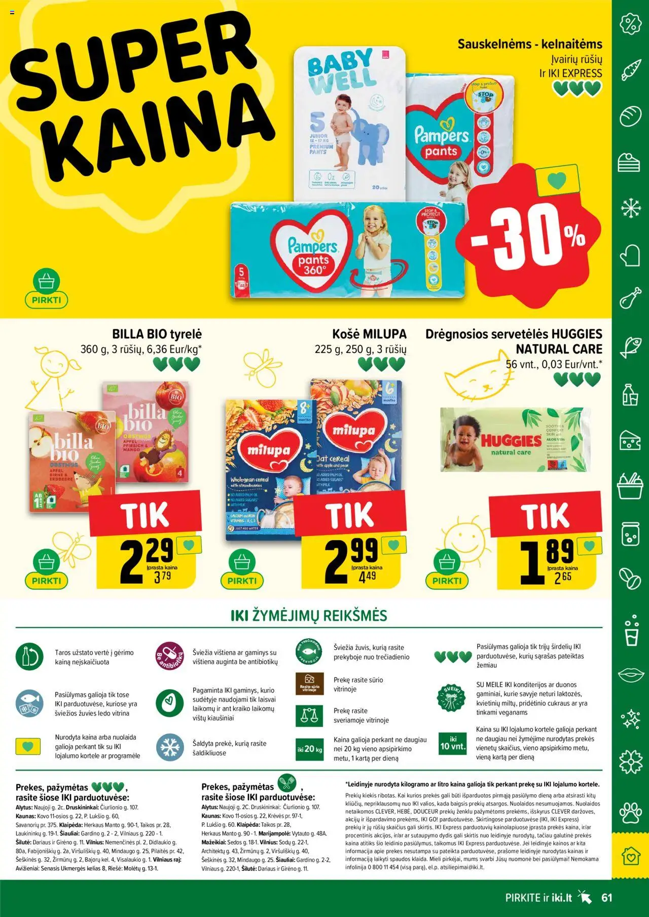 IKI akcijos nuo 08.09.2025 | Puslapis: 61 | Prekių: Košė, Kiaušiniai, Vištiena