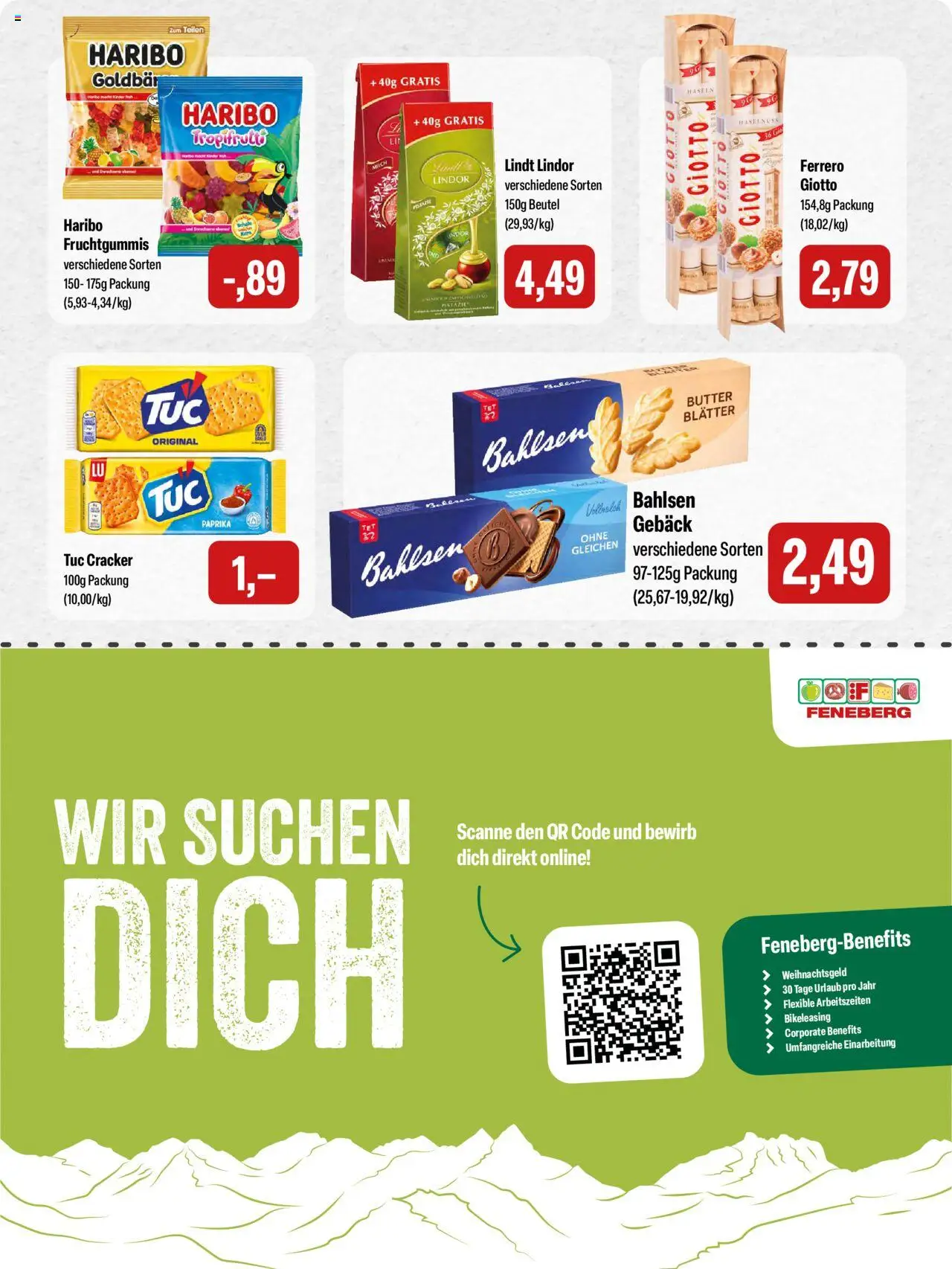 Feneberg Angebote – gültig ab 25.09.2025 | Seite: 14 | Produkte: Haribo, Milch, Paprika, Lindt
