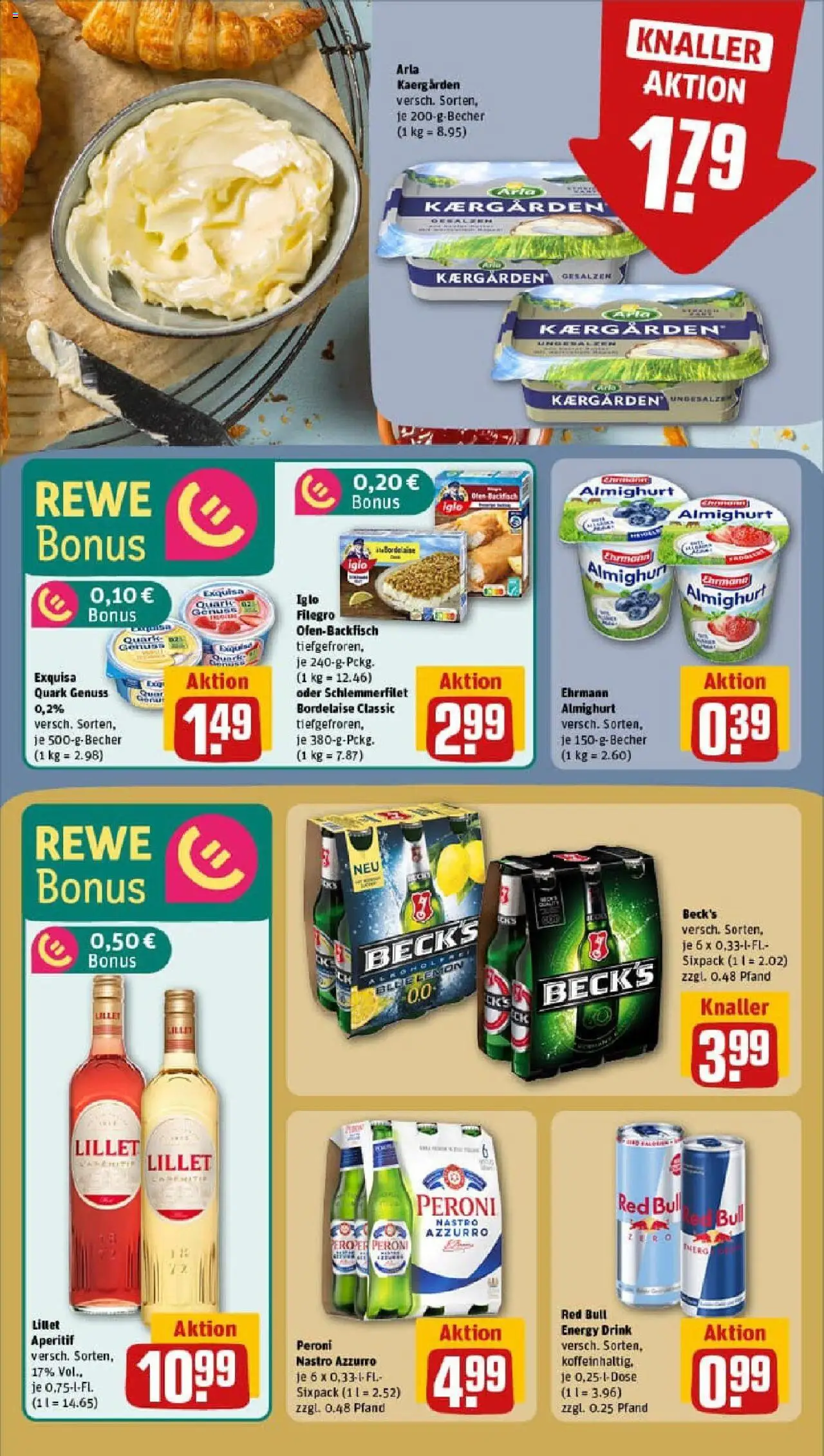 Rewe prospekt Riedering	 – gültig ab 06.10.2025 | Seite: 10 | Produkte: Ehrmann almighurt, Quark, Iglo, Lillet