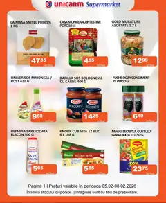 Ofertele Unicarm valabile de la 05.02.2026