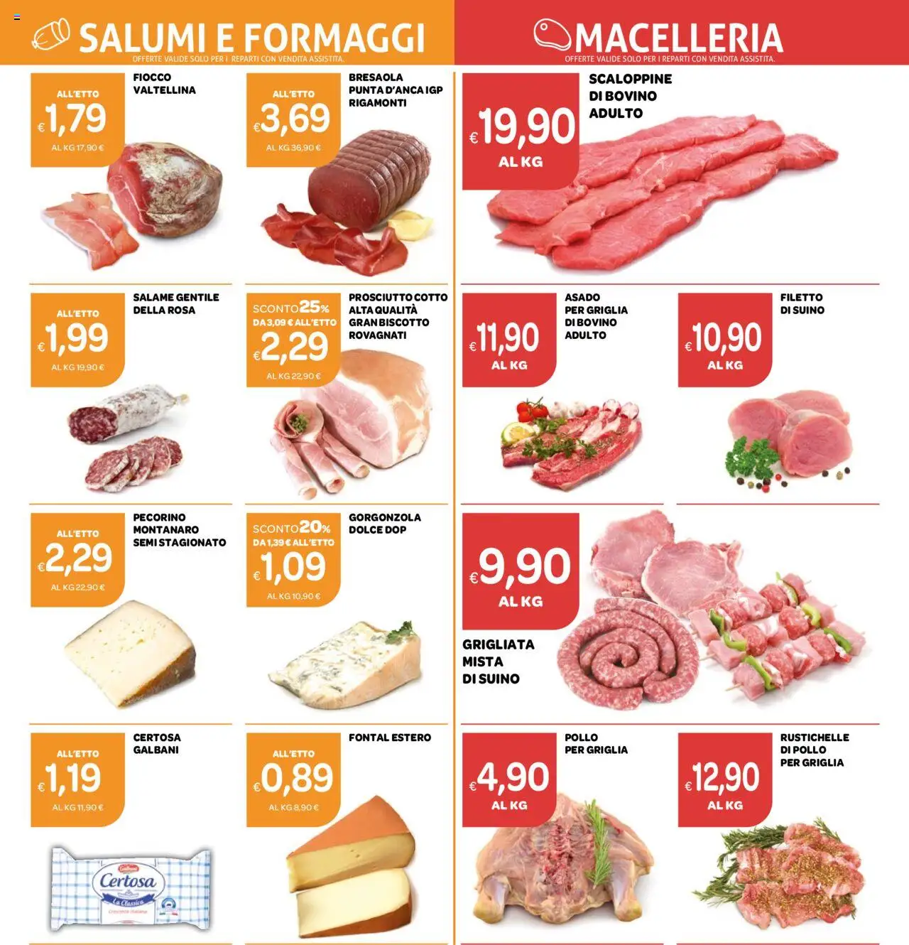 Volantino Ekom del 12.08.2025 | Pagina: 7 | Prodotti: Bovino, Salame, Pollo, Prosciutto