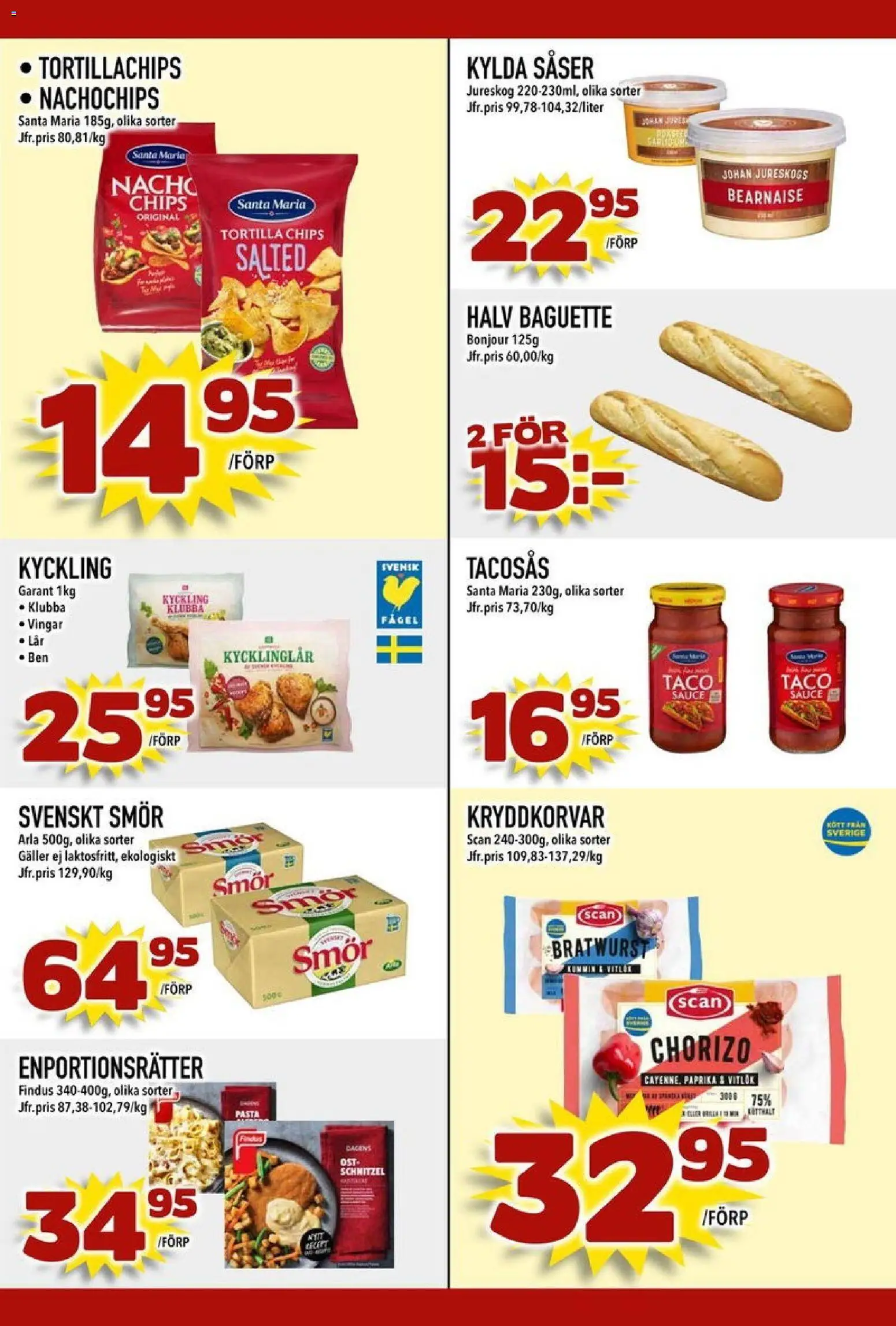 Din Mat reklamblad aktuell från 26.01.2026 | Sida: 5 | Produkter: Galler, Smör, Vitlök, Pasta