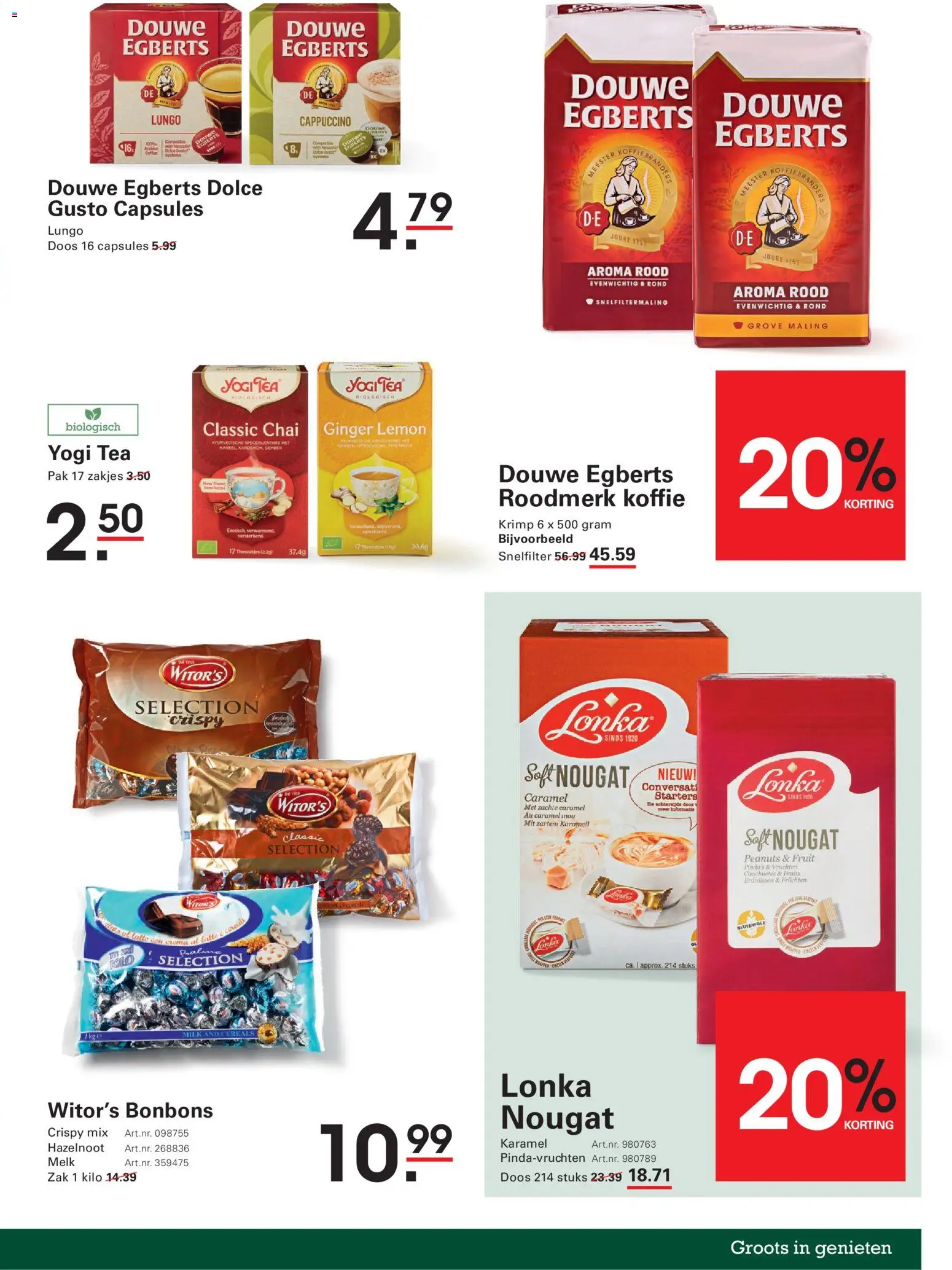 {H1} | Pagina: 73 | Producten: Melk, Koffie, Zak, Cappuccino