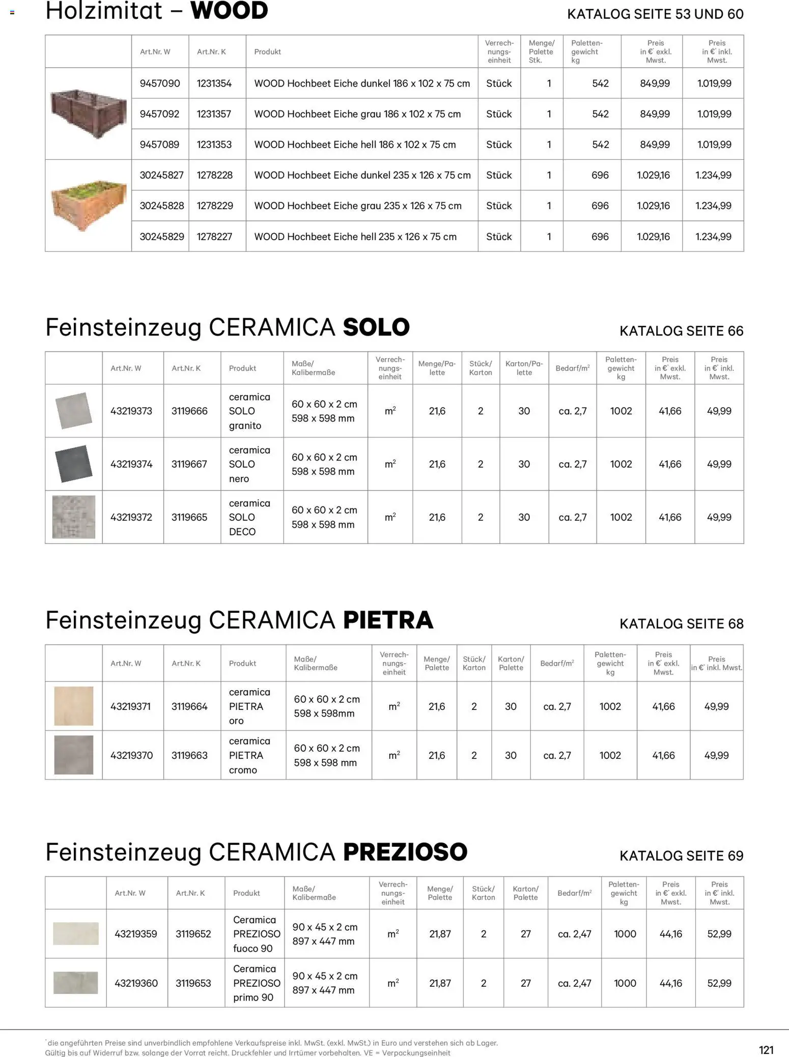 Lagerhaus  Casafino Katalog 2026 gültig ab 02.01.2026 | Seite: 121 | Produkte: Gewicht
