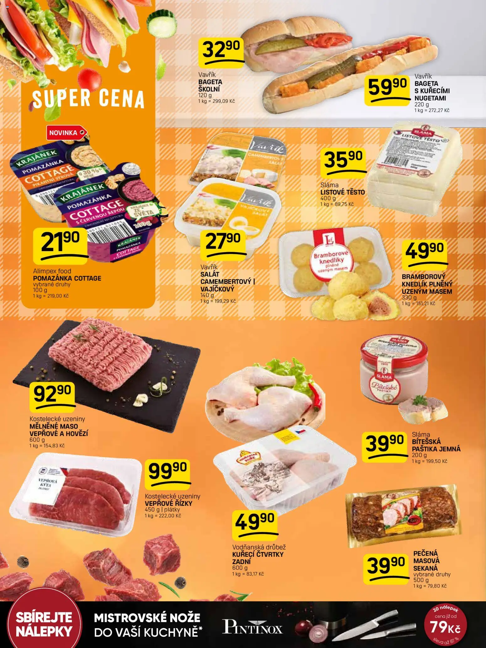 Flop leták od 15.04.2026 | Strana: 6 | Produkty: Vepřové řízky, Nálepky, Sekaná, Uzeniny