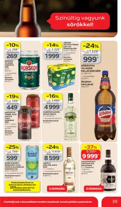 Auchan akciós újság - amely érvényes a következő dátumtól: 26.03.2026 | Oldal: 39 | Termékek: Rum, Krusovice, Dobozos sör, Sör