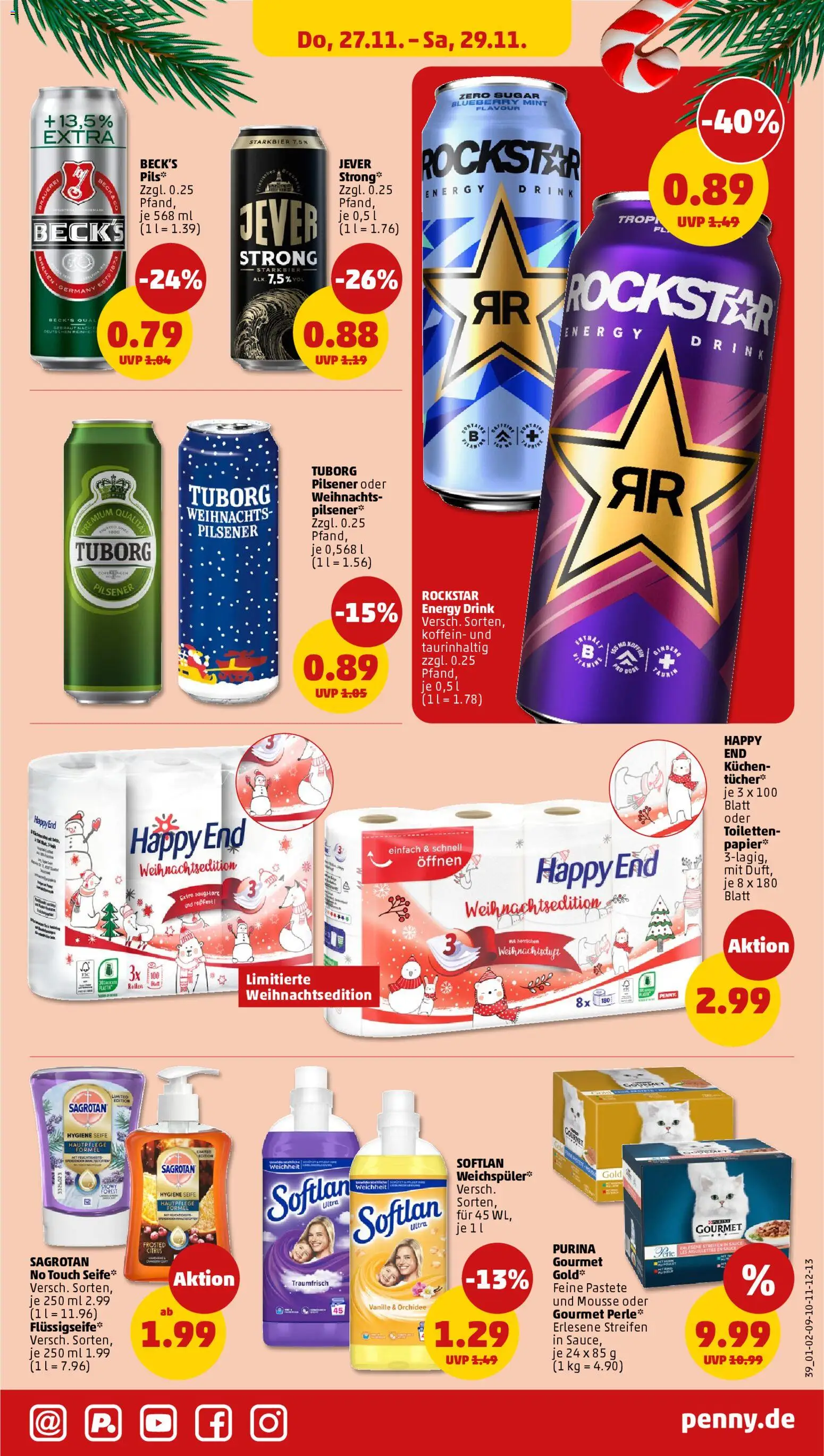 Penny Prospekt 	 – gültig ab 01.12.2025 | Seite: 41 | Produkte: Energy, Orchidee, Rockstar, Kuchen