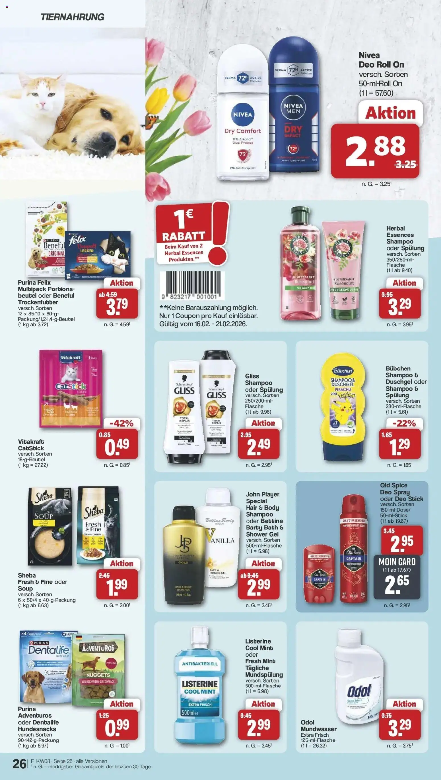 Famila Nordwest - Famila: Wochenangebote – gültig ab 16.02.2026 | Seite: 28 | Produkte: Shampoo, Spülung, Mundwasser, Shower Gel