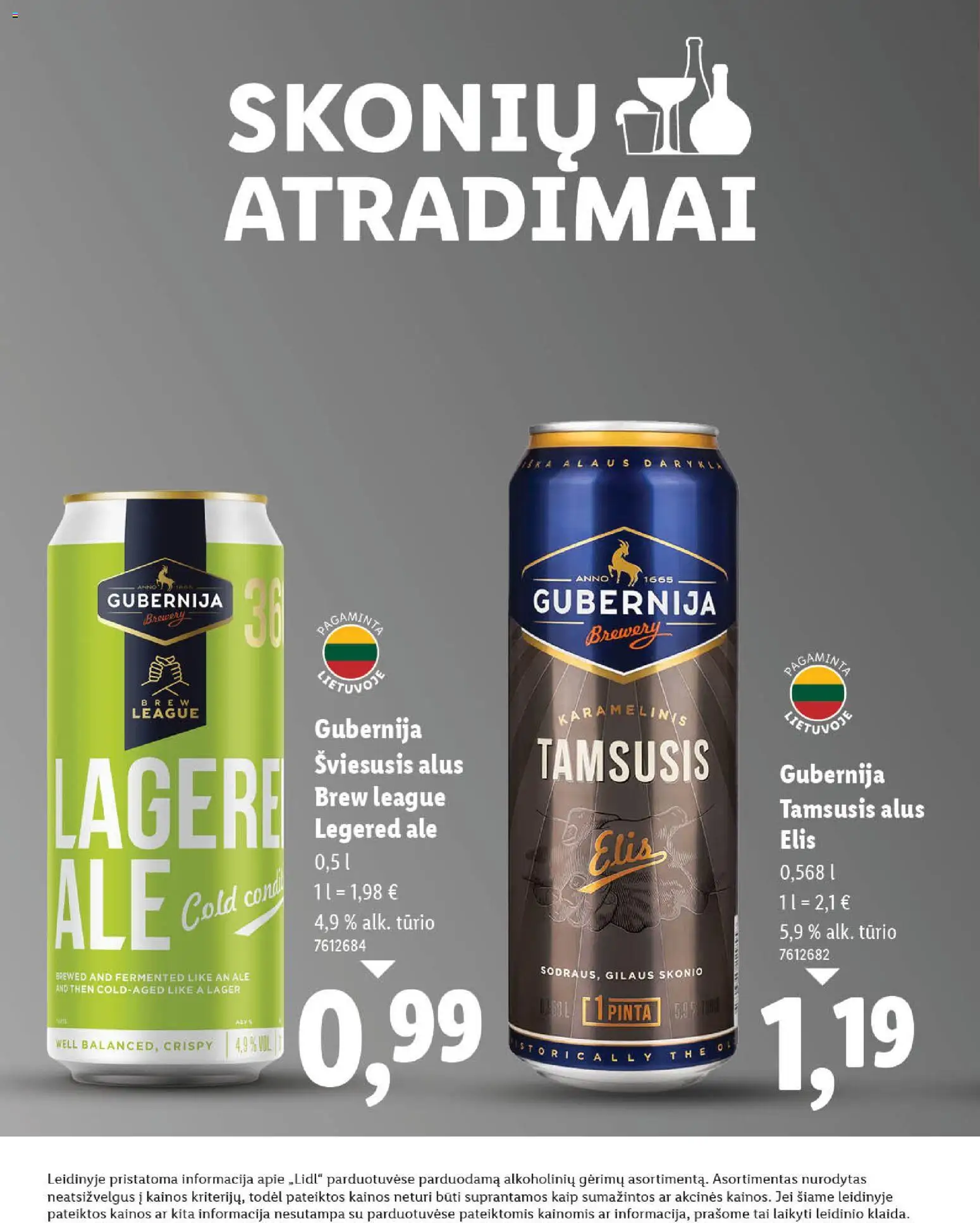LIDL akcijos nuo 03.11.2025 | Puslapis: 8 | Prekių: Alus