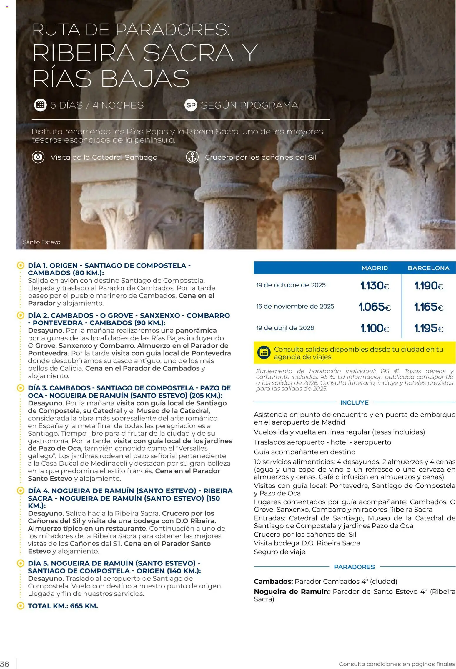 Viajes El Corte Inglés Vacaciones Económicas │ válido desde el 22.10.2025 | Página: 36 | Productos: Café, Vino, Cerveza
