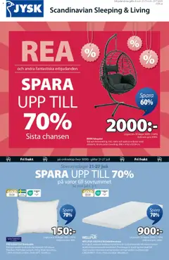 JYSK - erbjudanden - Förhandsvisning av reklamblad från butik JYSK aktuell från 21.07.2025
