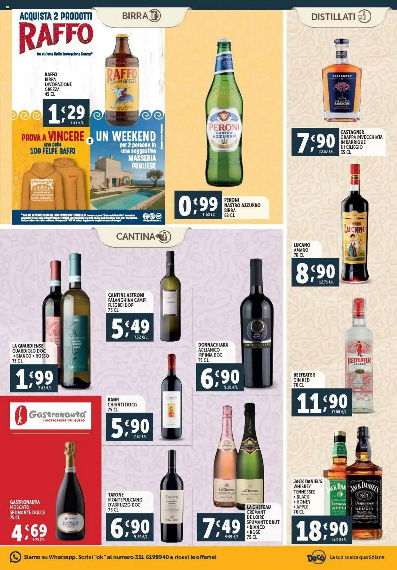 Volantino Decò del 03.10.2025 | Pagina: 17 | Prodotti: Birra, Gin, Grappa, Amaro