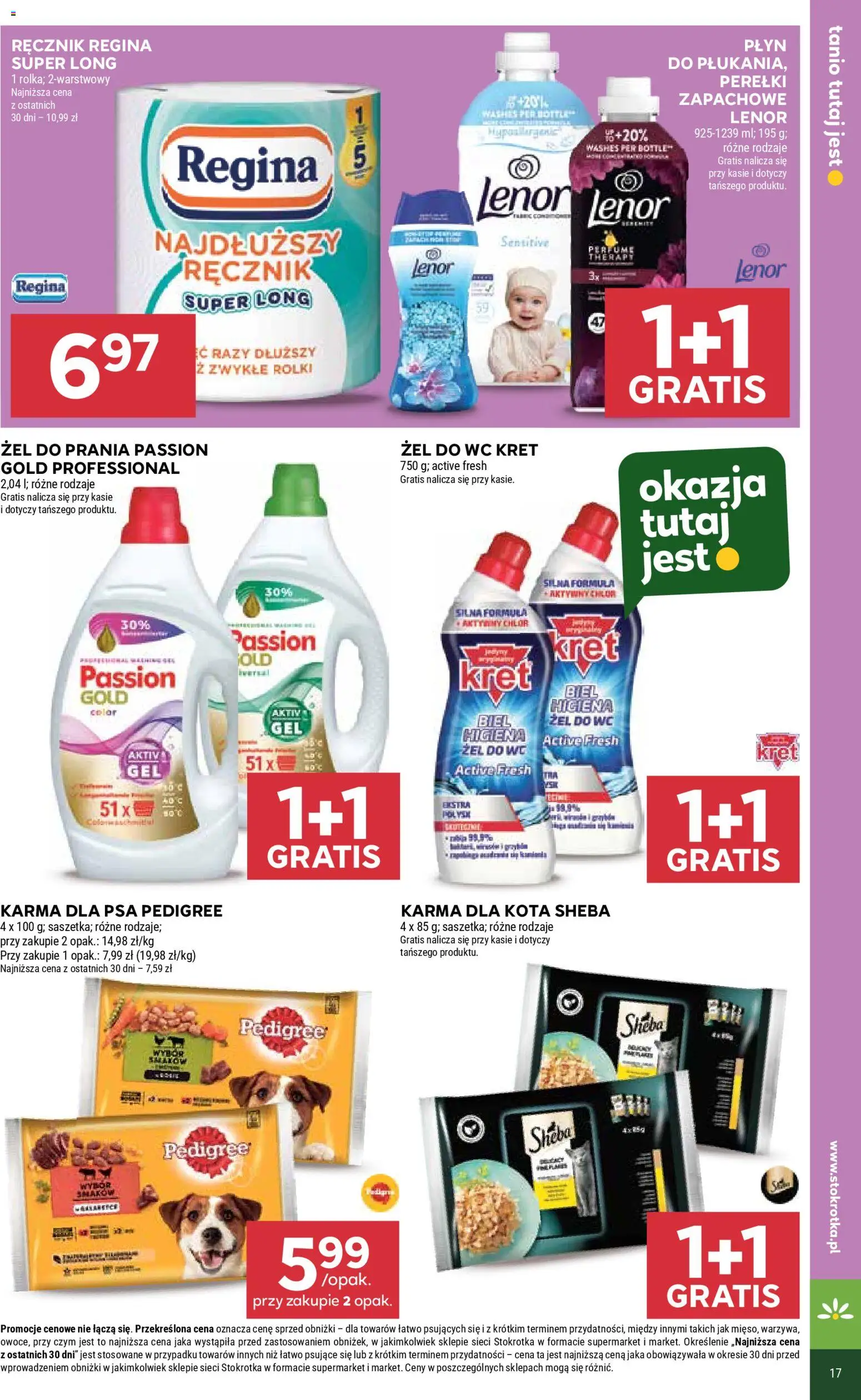 Stokrotka Gazetka - Supermarket od 05.01.2026 | Strona: 17 | Produkty: Stokrotka, Rolki, Karma dla psa pedigree, Karma dla psa
