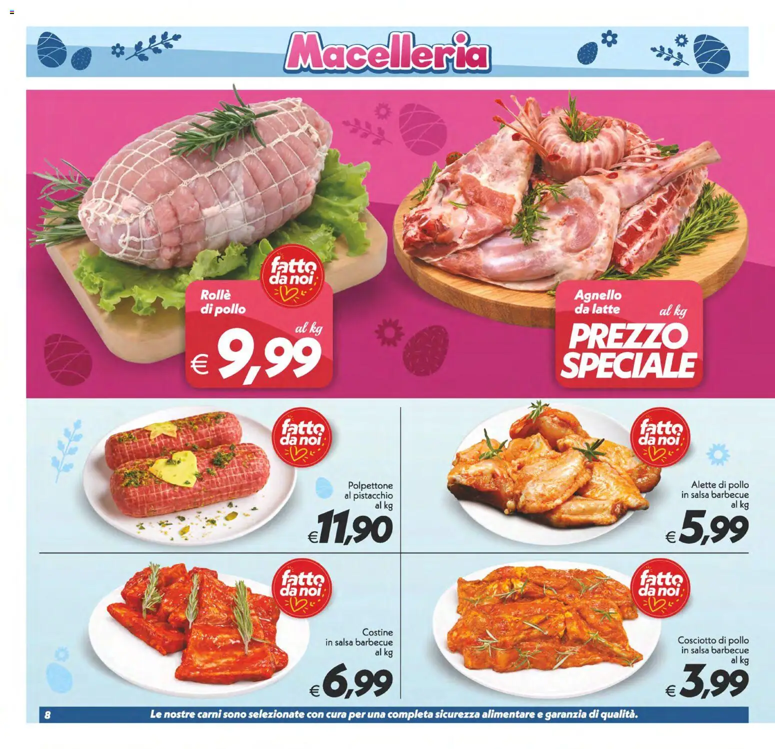 Volantino SuperConveniente del 27.03.2026 | Pagina: 8 | Prodotti: Pollo, Salsa, Barbecue, Agnello