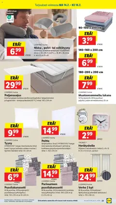  | Sivu: 29 | Tuotteet: Verho, Tyyny, Peitto, Herätyskello