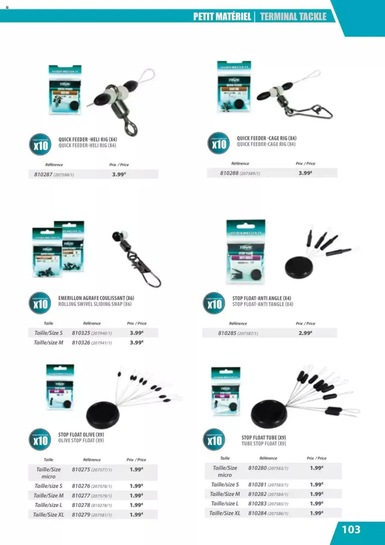 {H1} | Page: 103 | Produits: Olive, Cage, Agrafe