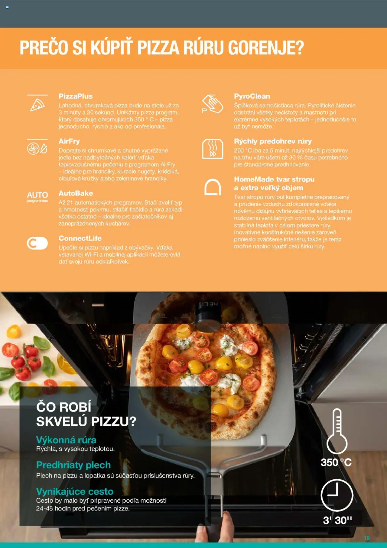 XXXLutz katalóg Gorenje 2025 │ platný od 01.02.2025 | Strana: 19 | Produkty: Rúra, Pizza