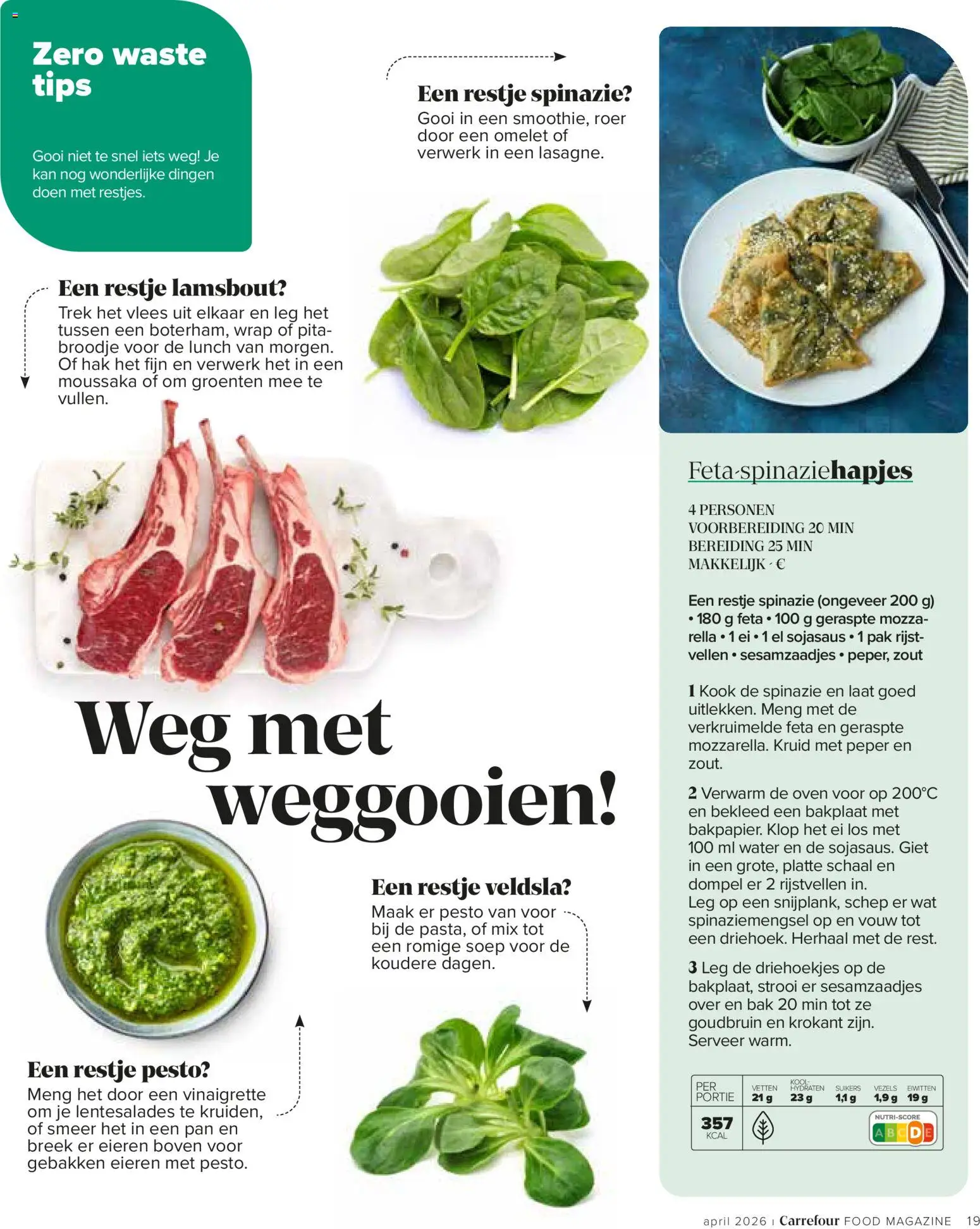 {H1} | Pagina: 19 | Producten: Moussaka, Groenten, Kan, Schaal