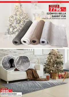 Merkury Market Akciós újság - amely érvényes a következő dátumtól: 01.12.2025 | Oldal: 12 | Termékek: Szőnyegek, Szőnyeg