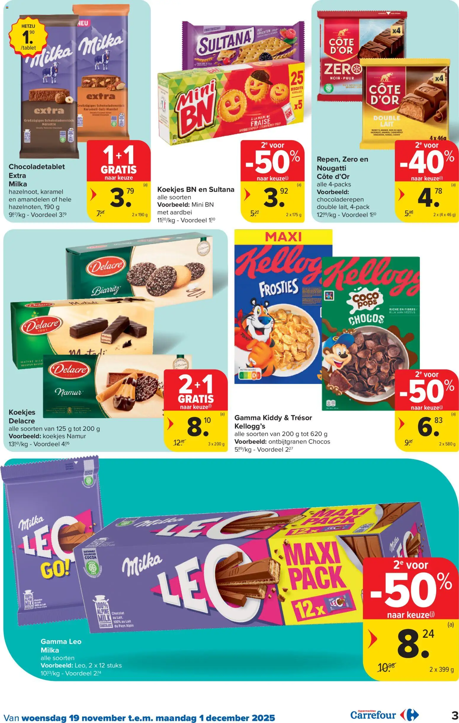 {H1} | Pagina: 3 | Producten: Bier, Koekjes, La, Aardbei