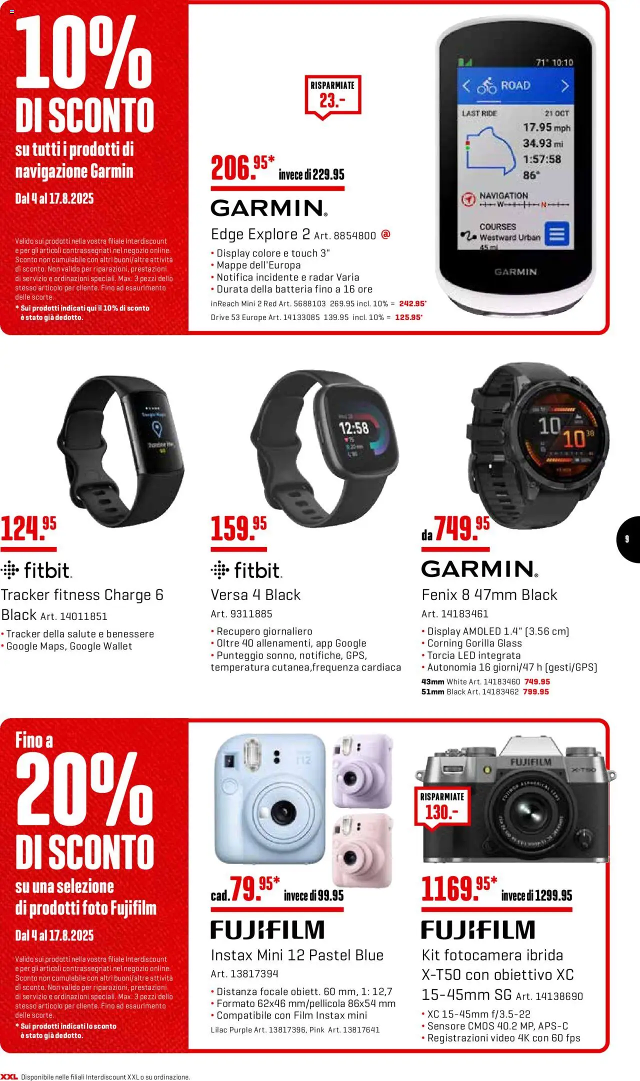 Interdiscount Aktionen IT ab 04.08.2025 | Seite: 9 | Produkte: Navigation, Video
