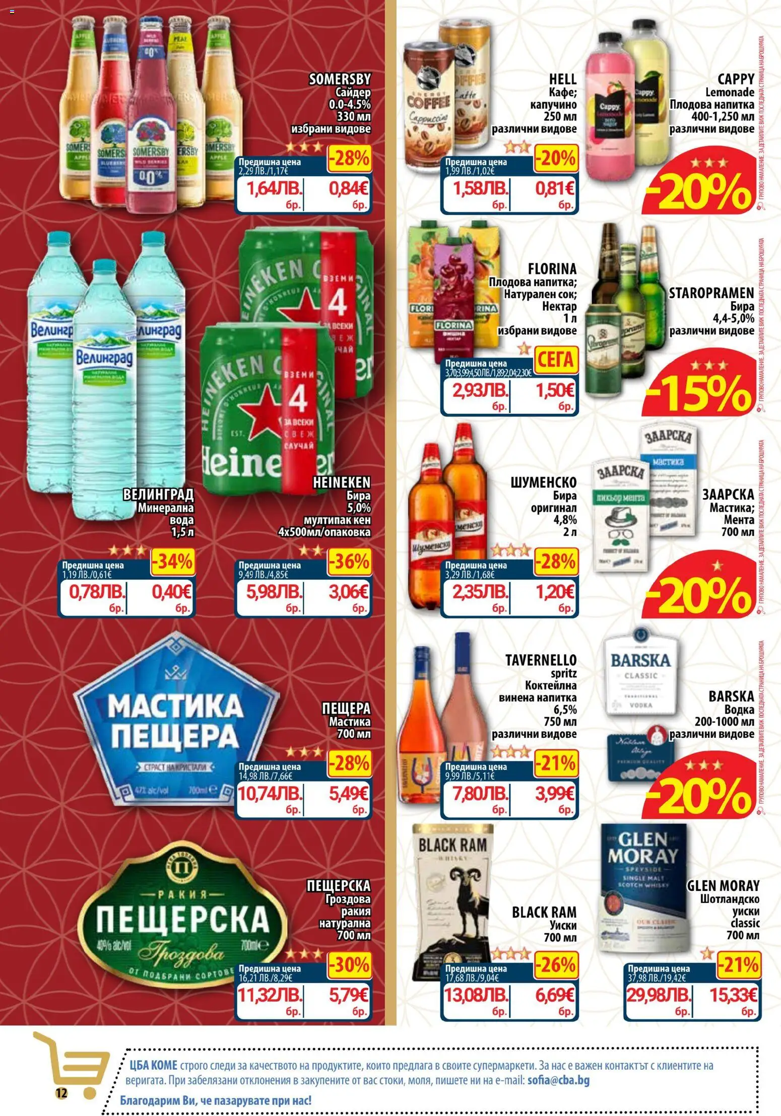 {H1} | Страница: 14 | Продукти: Мастика, Кен, Напитка, Плодова напитка