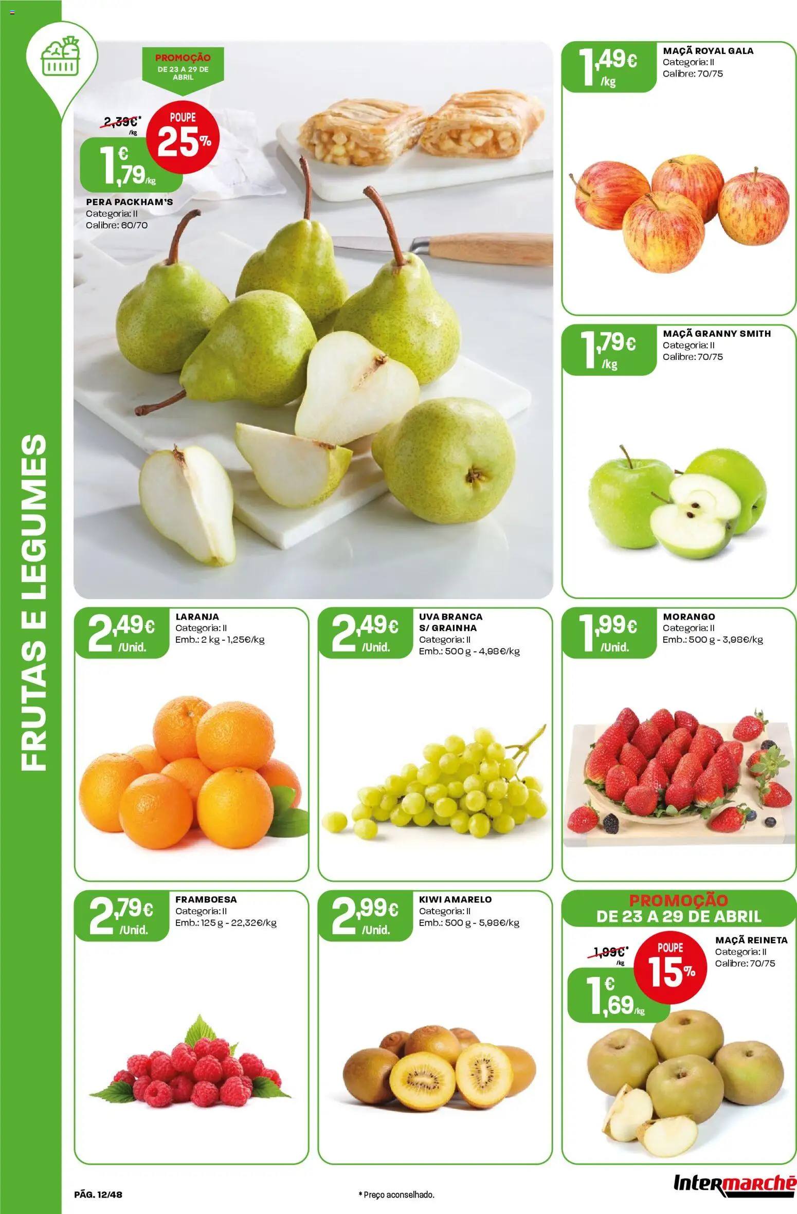 Intermarché folheto │ válido de 23.04.2026 | Página: 12 | Produtos: Maça, Kiwi