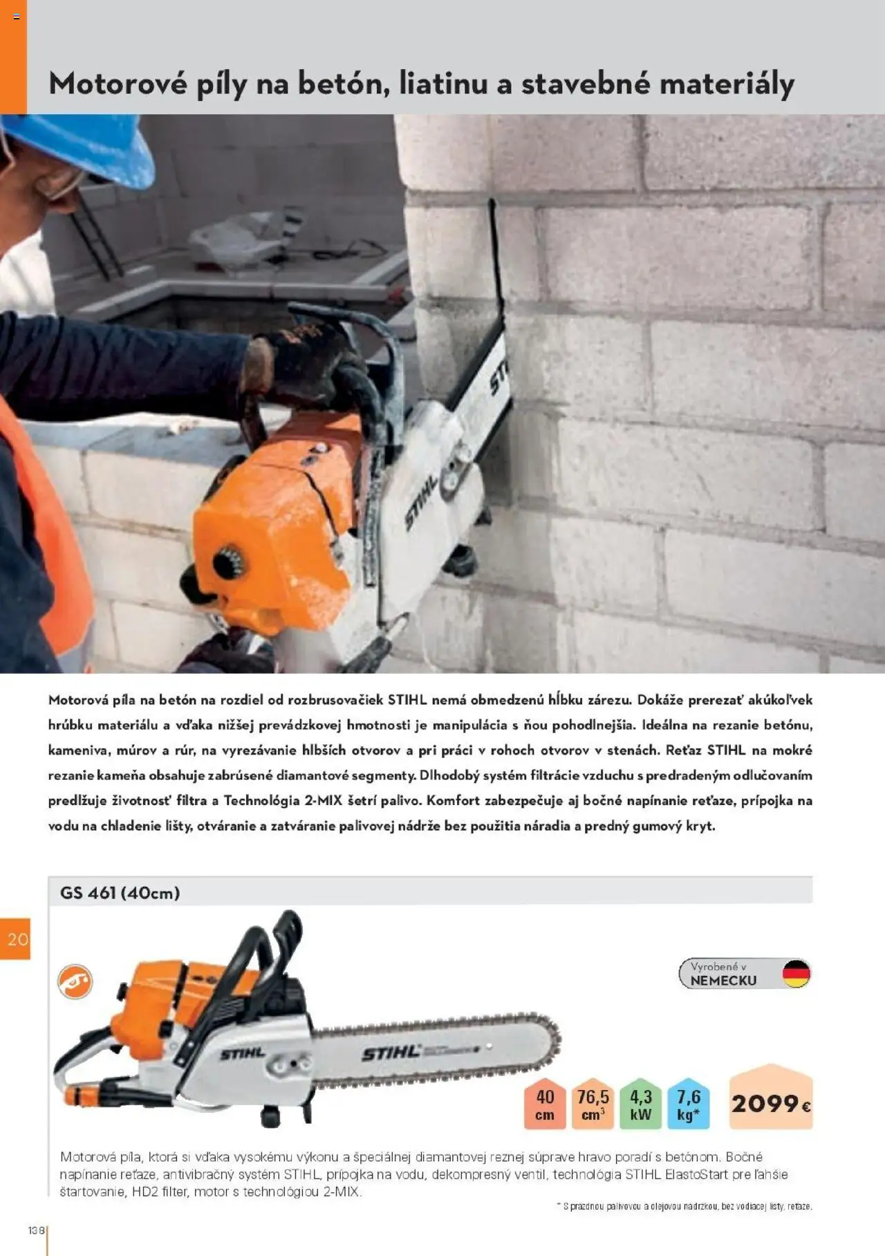 Nové STIHL akcie – leták je platný od 29.09.2025 | Strana: 138 | Produkty: Motorová píla, Píla