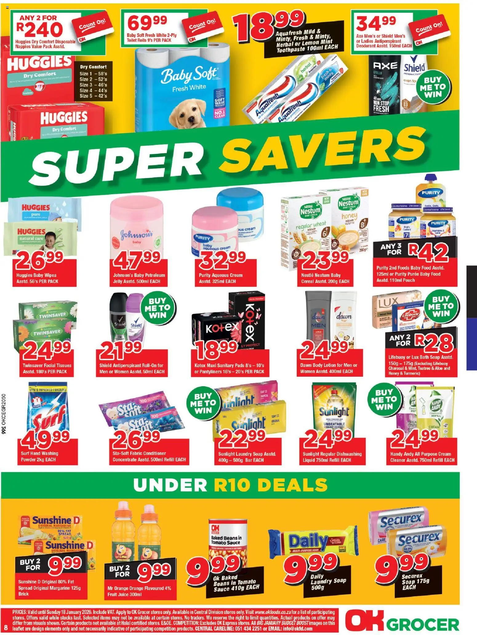 New OK Foods catalogue – valid from 05.01.2026 | Page: 8 | Products: Cream, Fat spread, Sauce, Tissues