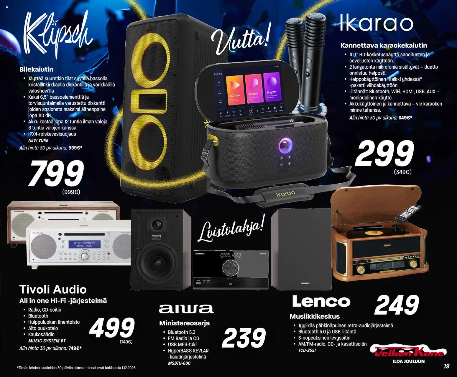 Veikon Kone tarjoukset – voimassa 08.12.2025 alkaen | Sivu: 19 | Tuotteet: USB, Audio, Akku, Radio