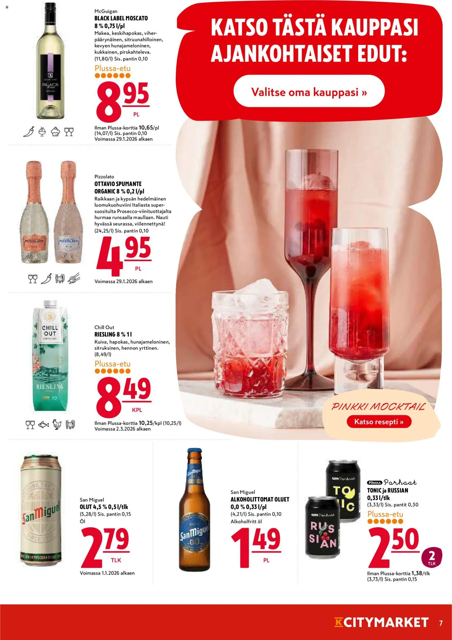 K-Citymarket tarjoukset – voimassa 05.03.2026 alkaen | Sivu: 7 | Tuotteet: Olut