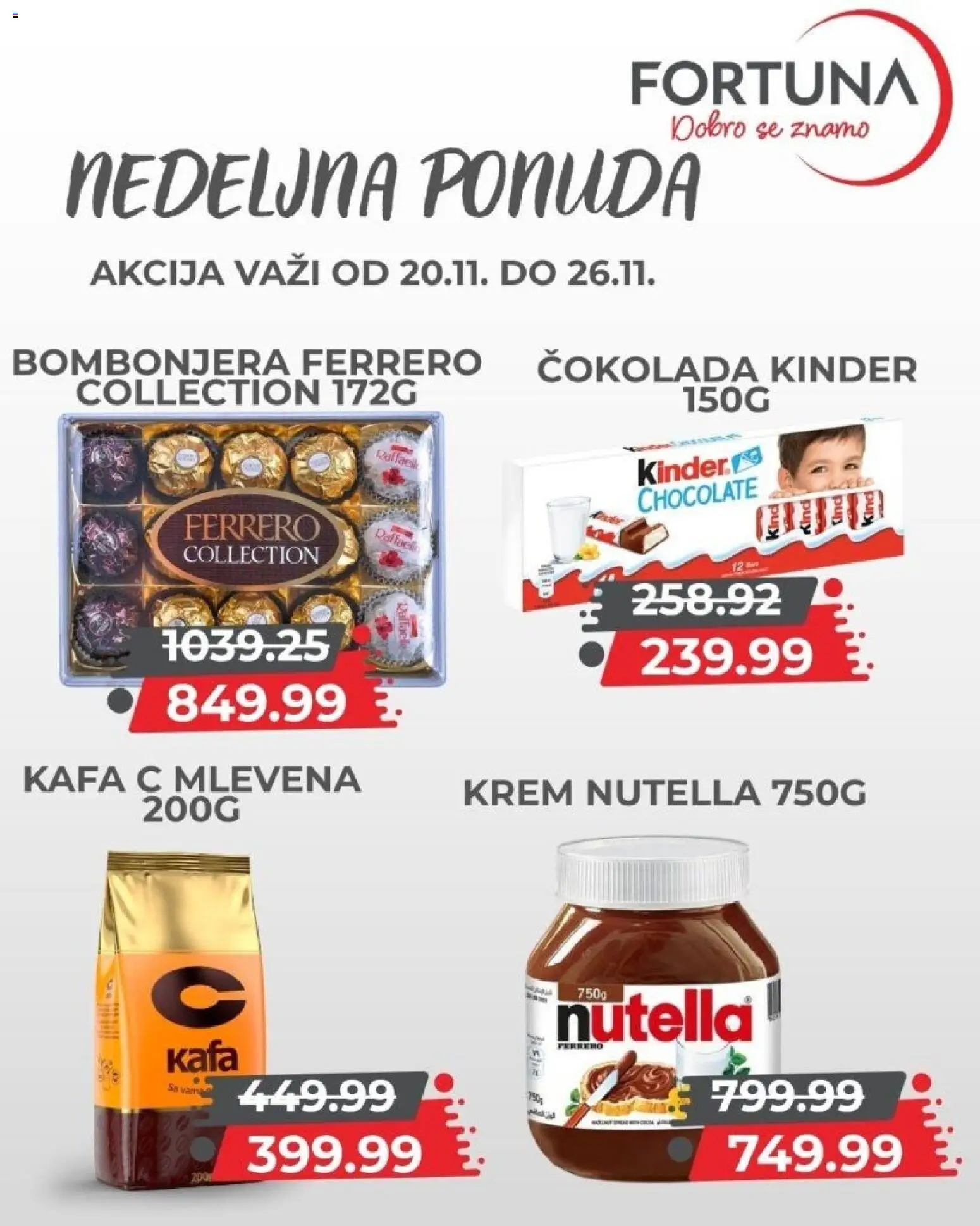 Fortuna Market katalog - važi od 20.11.2025 | Strana: 6 | Proizvode: Bombonjera, Čokolada, Ferrero, Nutella