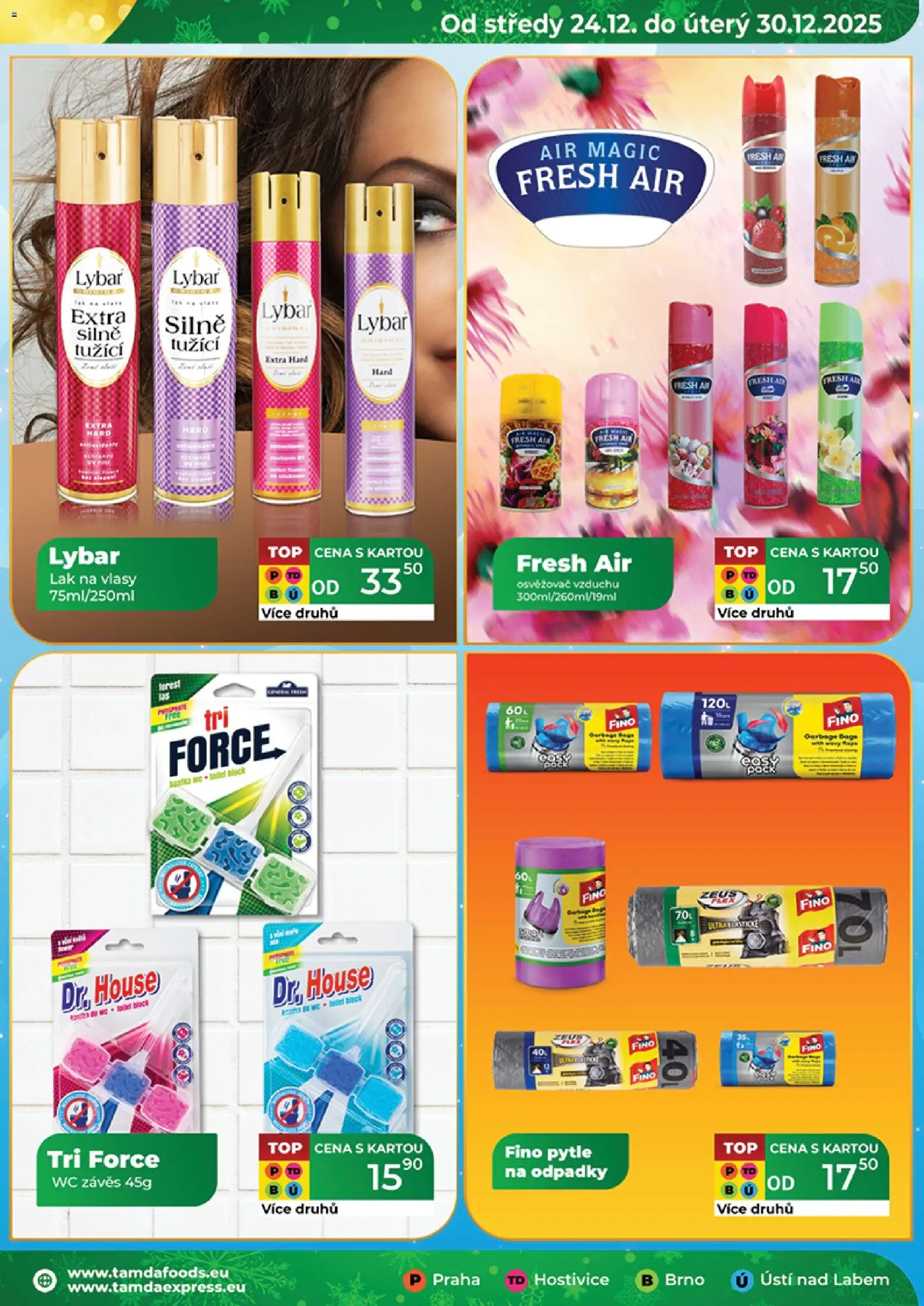 Tamda Foods leták od 24.12.2025 | Strana: 21 | Produkty: Závěs, Osvěžovač vzduchu, Wc, Lak na vlasy