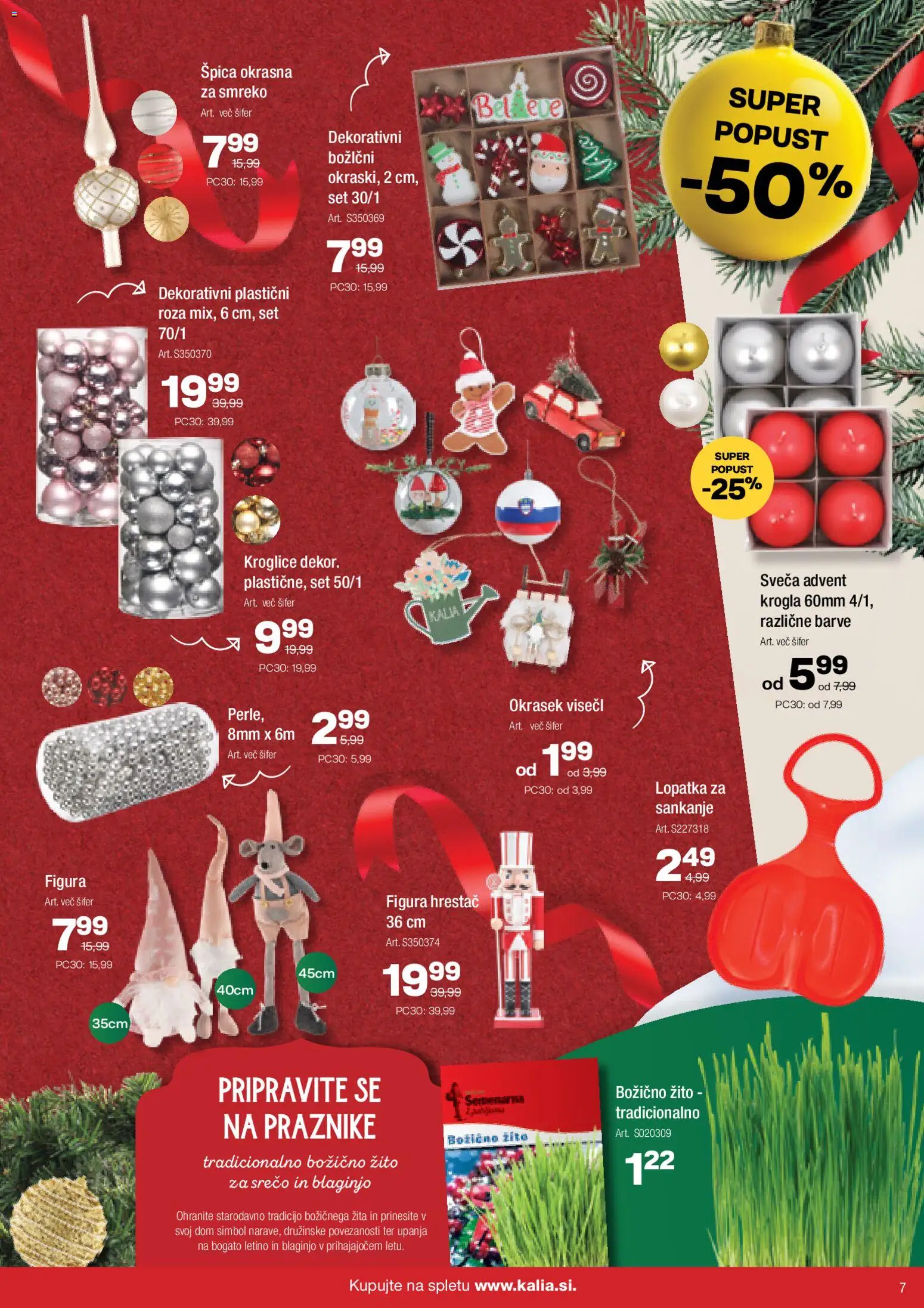 Novi Kalia katalog ponudbe – veljaven od 10.11.2025 | Stran: 7 | Izdelki: Sveča