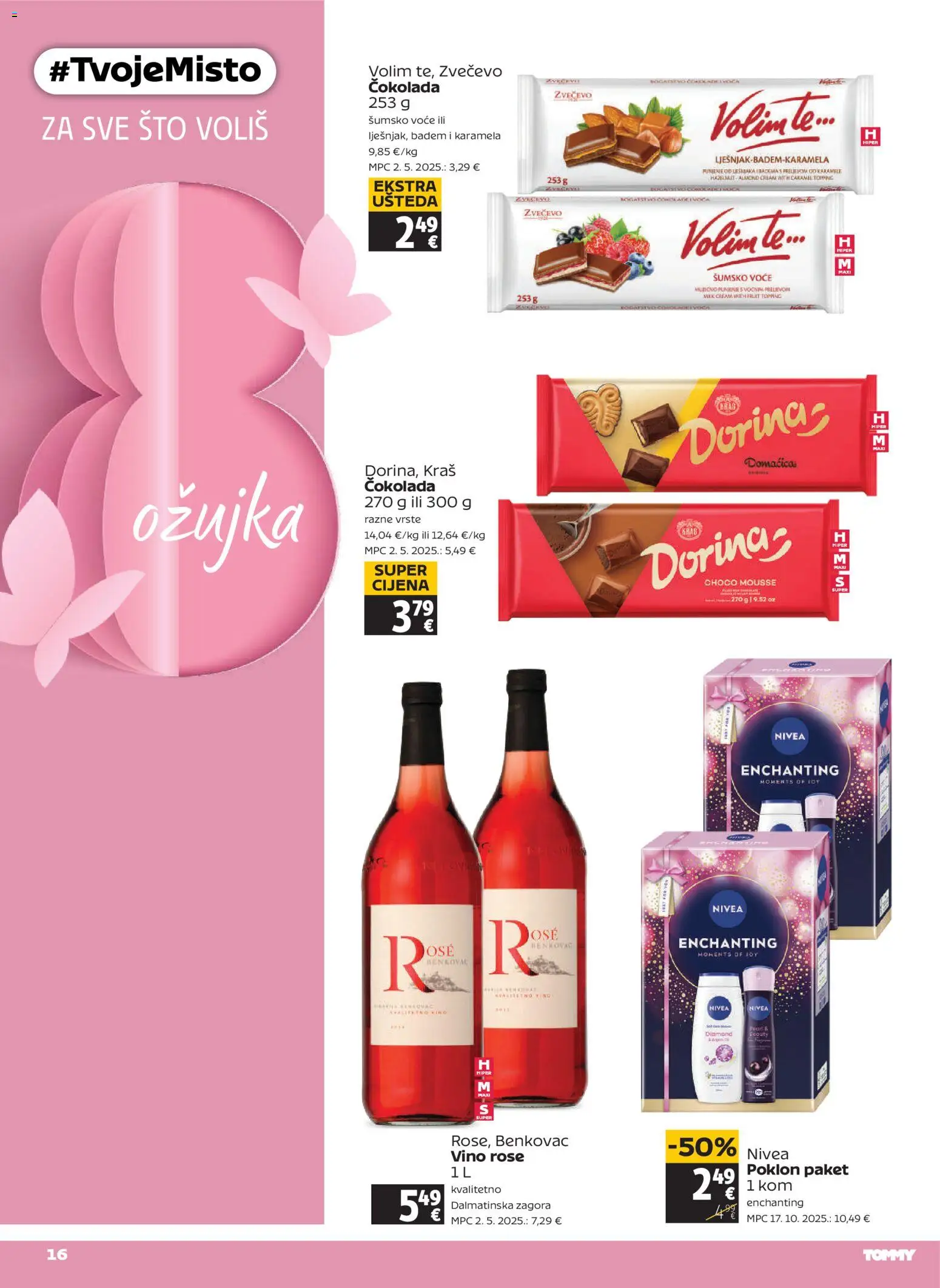 Tommy katalog | vrijedi od 05.03.2026 | Stranica: 16 | Proizvodi: Dorina, Voće, Badem, Karamela