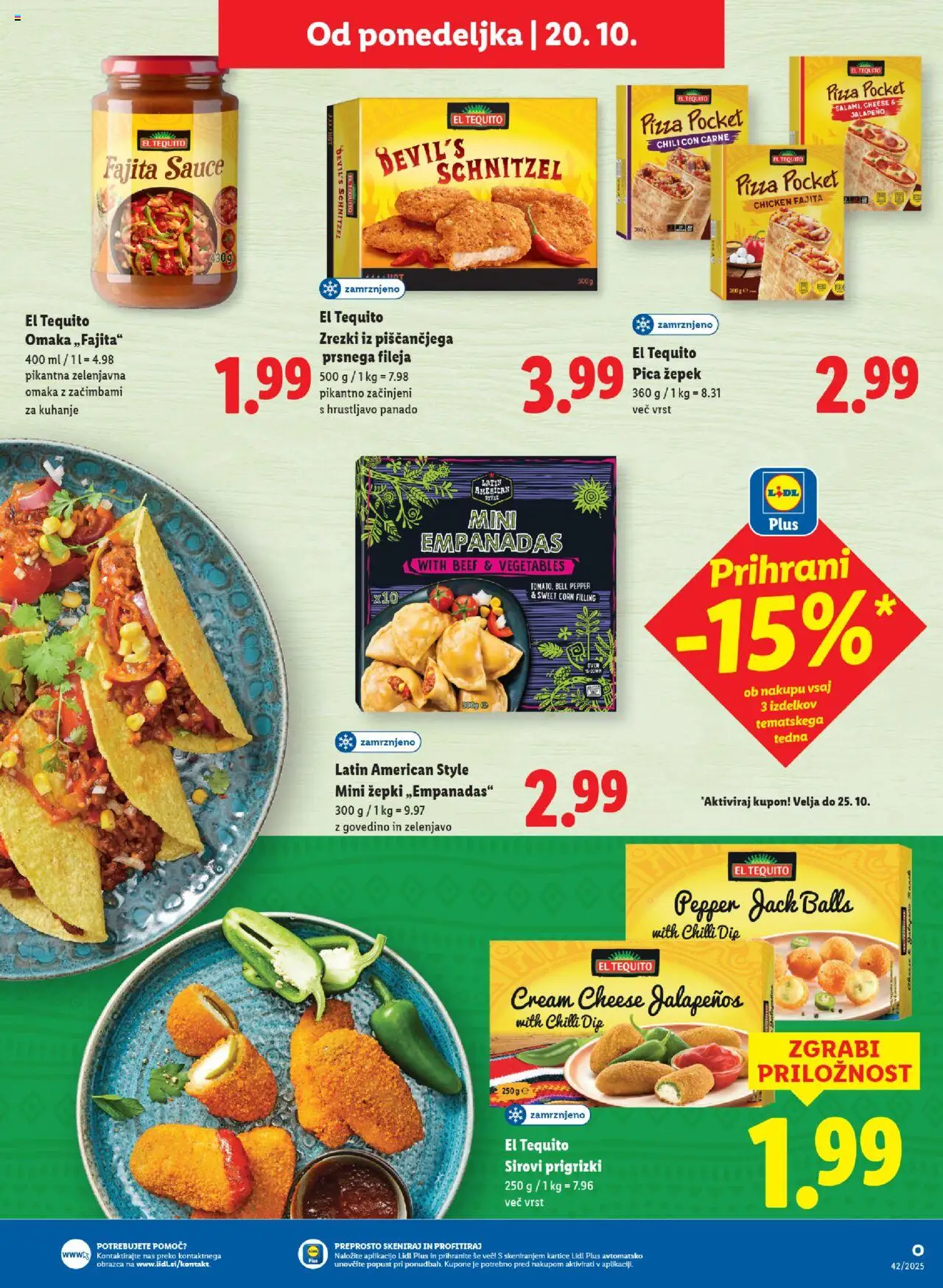 Novi Lidl katalog ponudbe – veljaven od 16.10.2025 | Stran: 37 | Izdelki: Zrezki, Pica, Prigrizki, Omaka